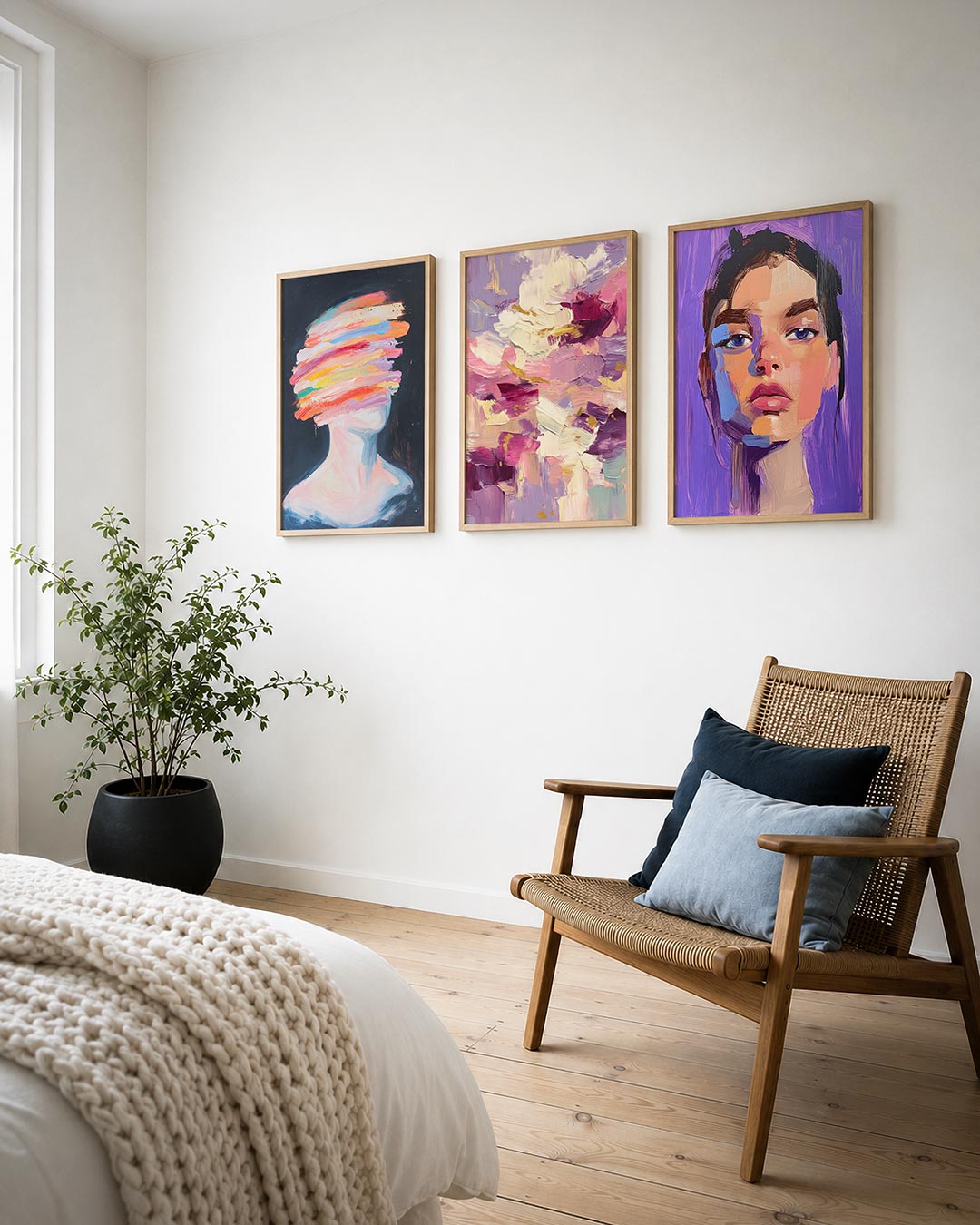 Kleurrijke vegen Posterset