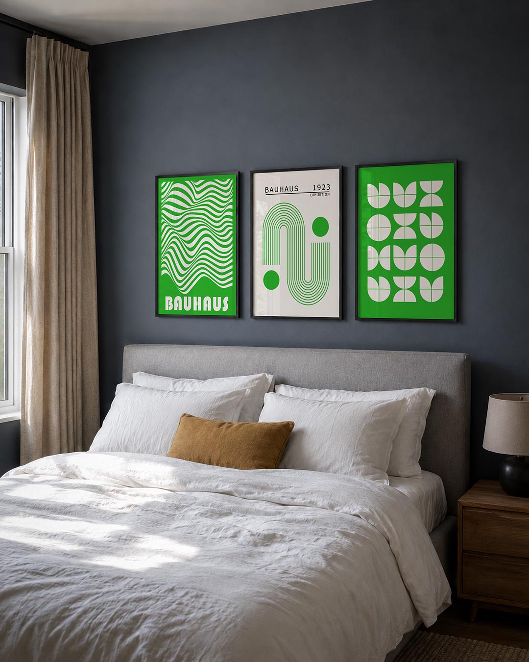 Golvend lijnenspel Posterset