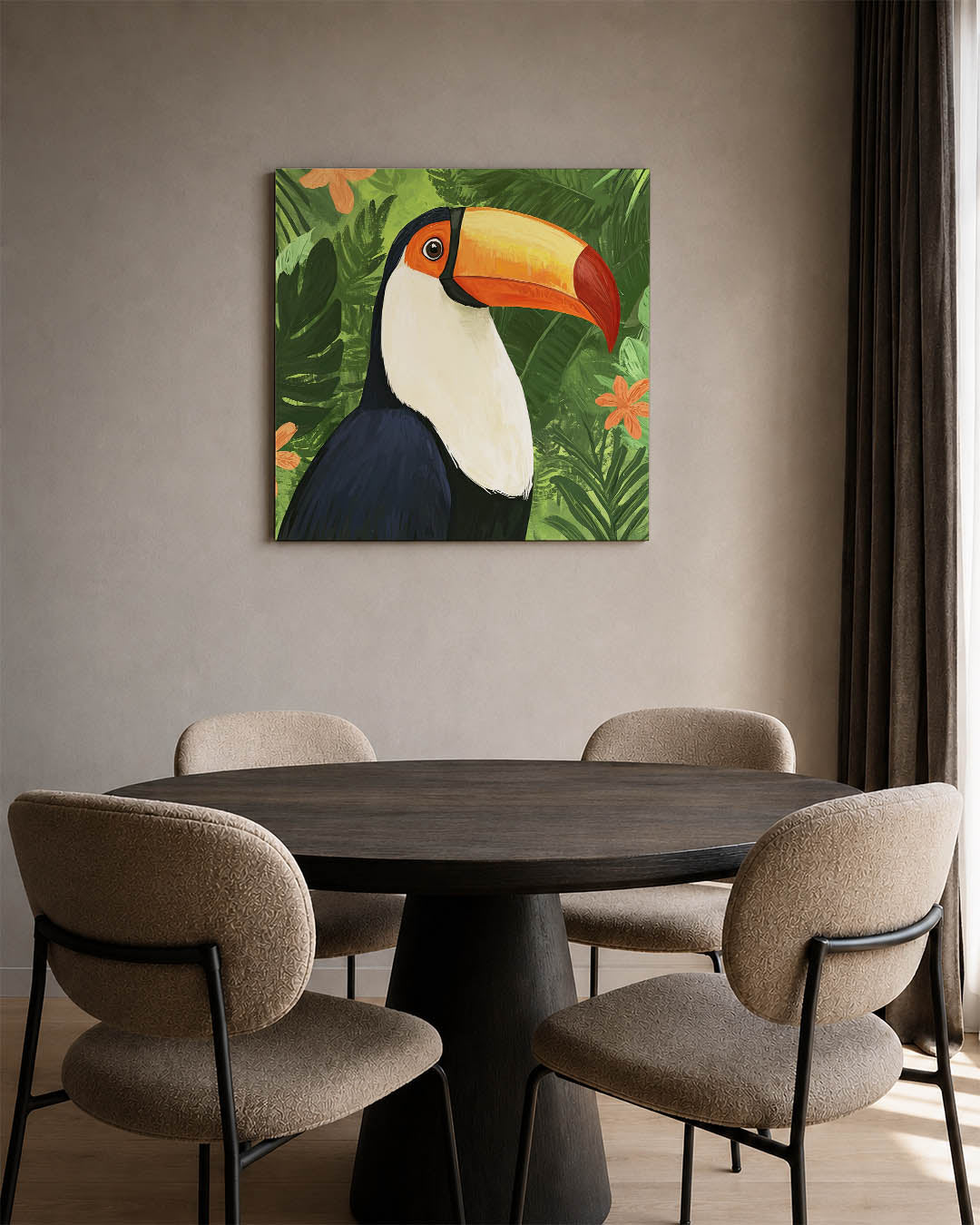 Tropische toekan Kunstwerk