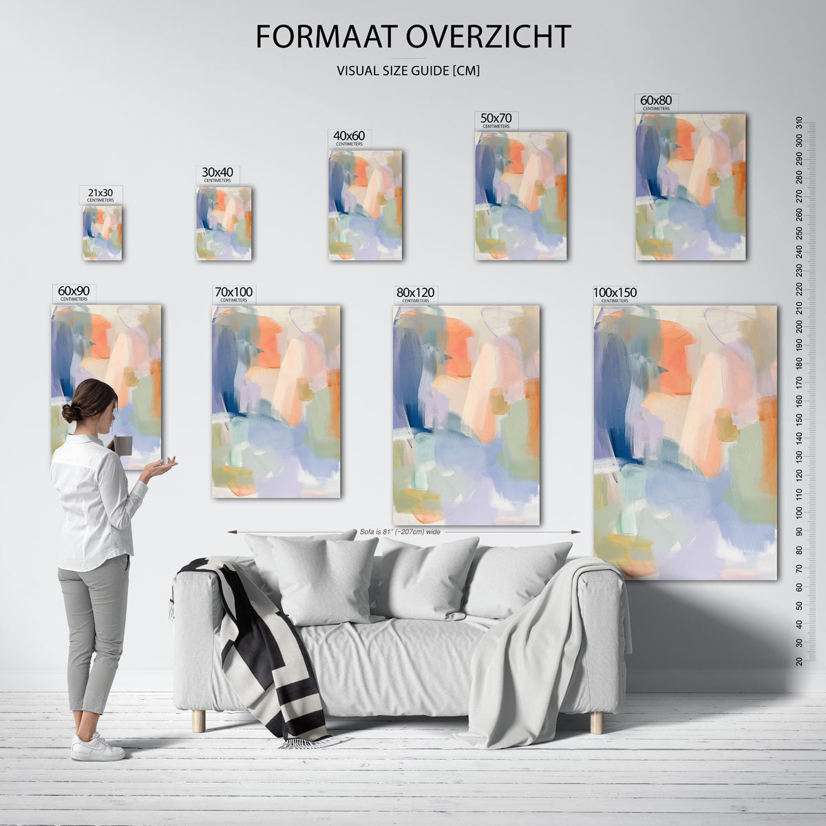 Abstracte vormen Poster