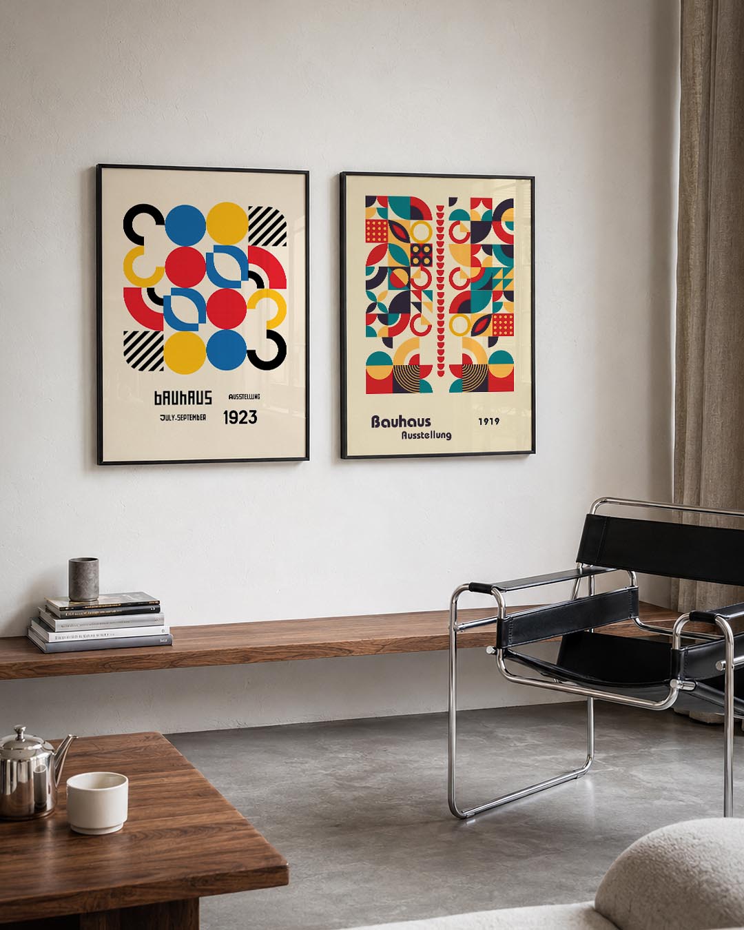 Kleurrijke cirkelharmonie Posterset