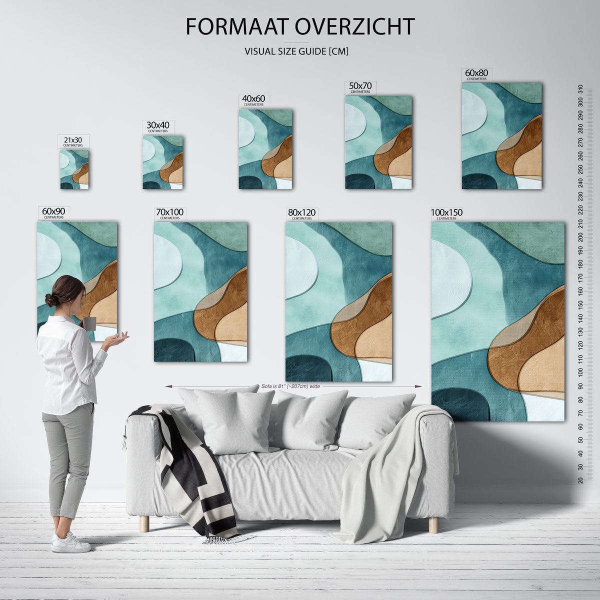 Abstracte vormen Poster