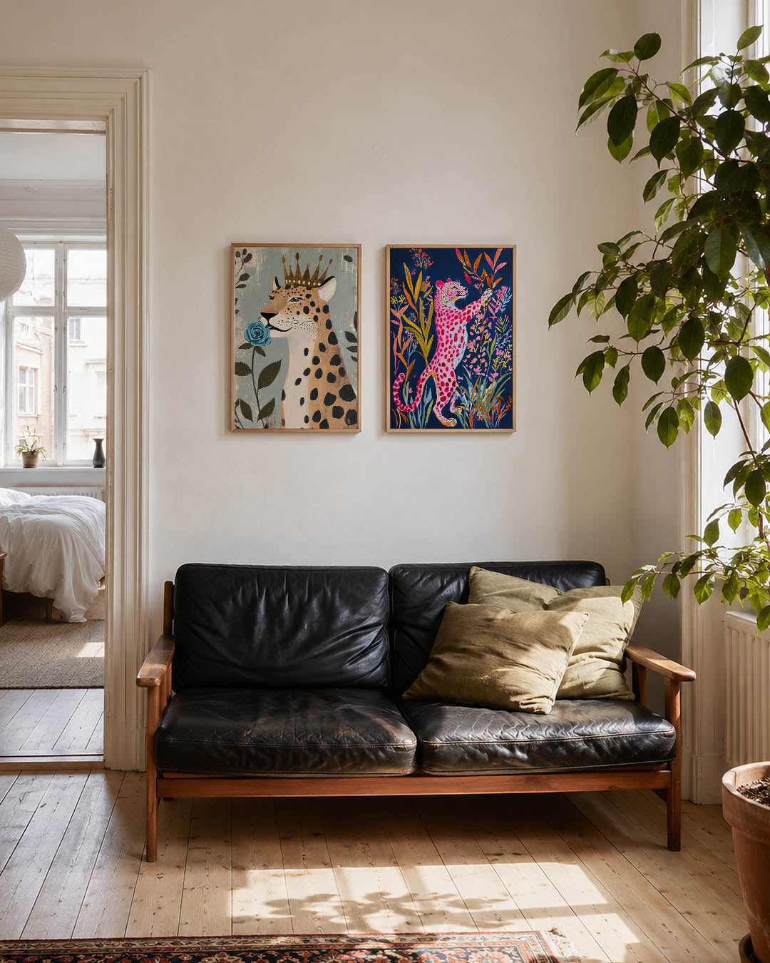 Kroon en bloem Posterset