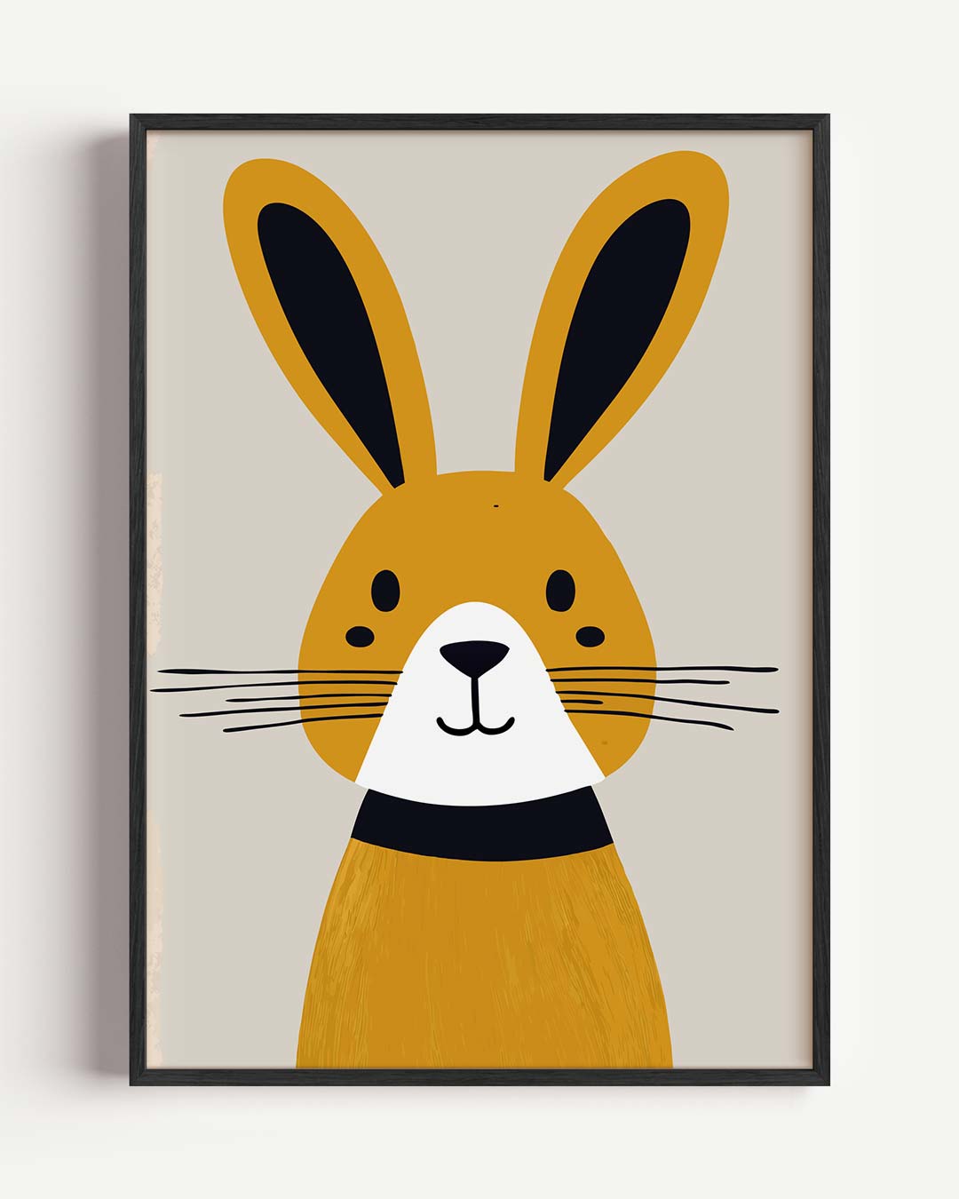 Vrolijke Konijn Kunstposter-WallArtistic
