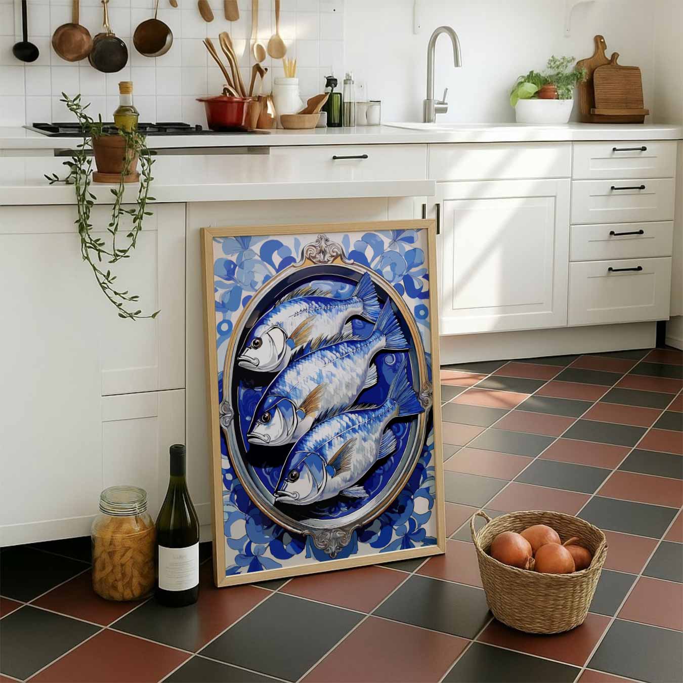 Vrolijke Vissen Wandkunst Poster-WallArtistic