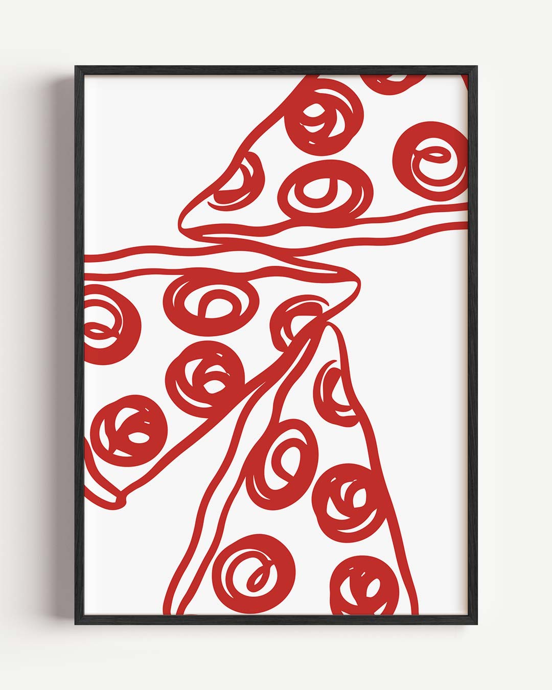 Pizza Liefhebber Poster-WallArtistic