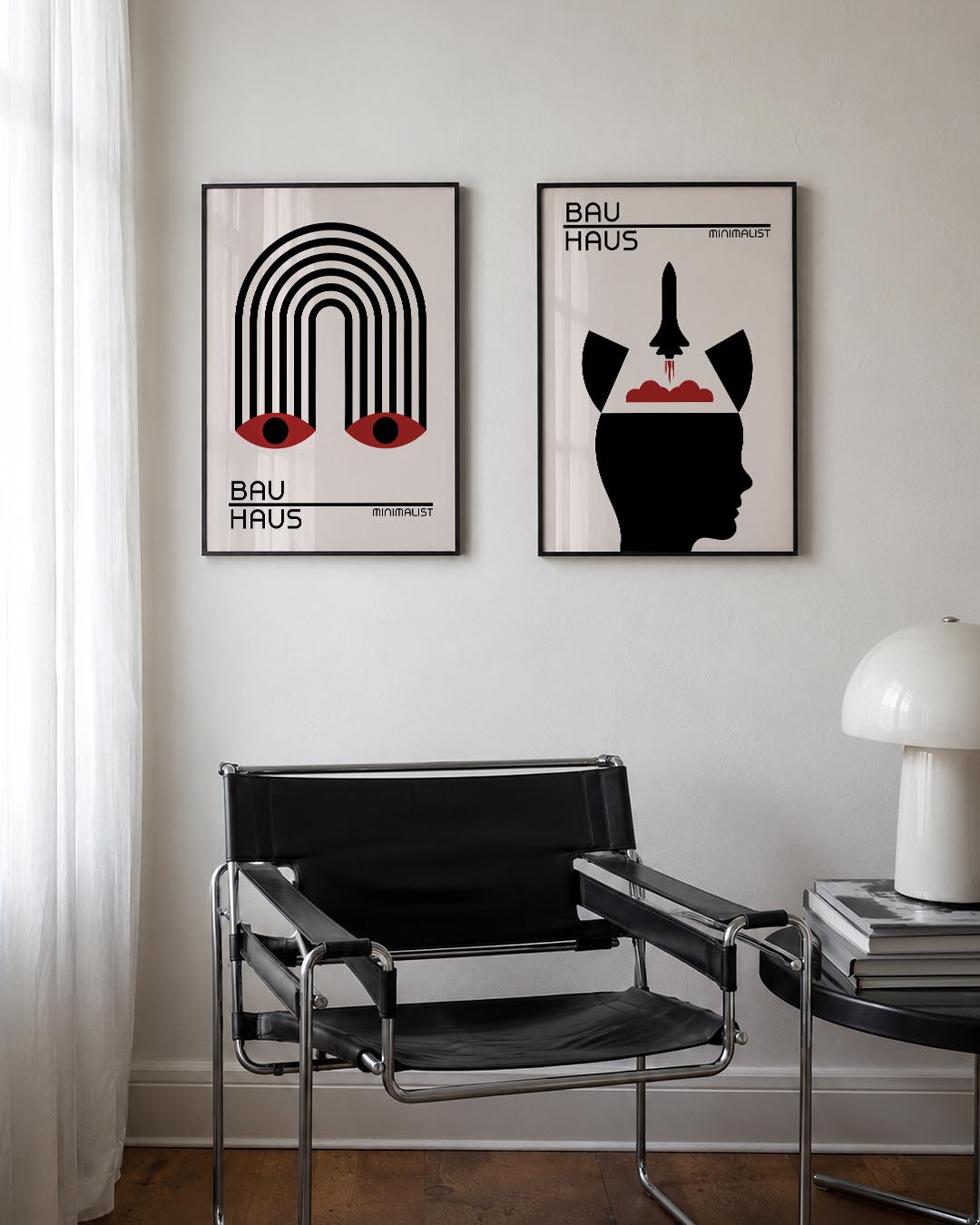 Lijnen en ogen Posterset