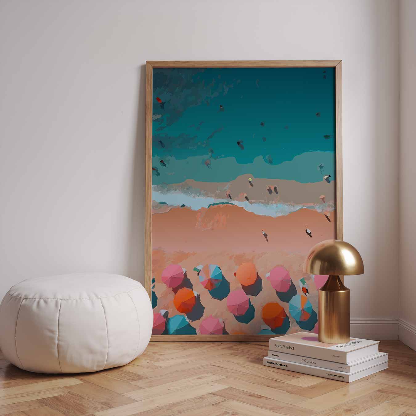 Zonsondergang aan het Strand Poster-WallArtistic