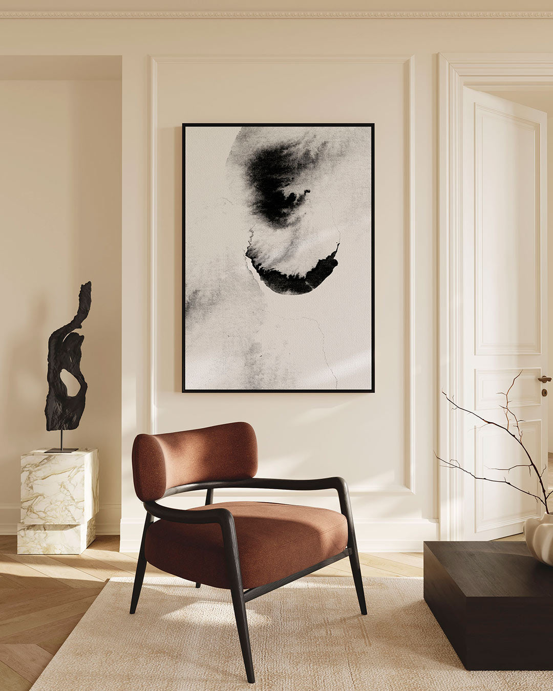 Dynamische vormen Kunstwerk