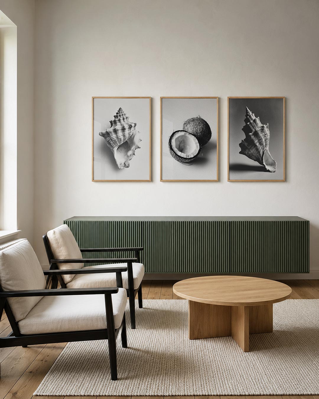 Schelpenstructuur Posterset