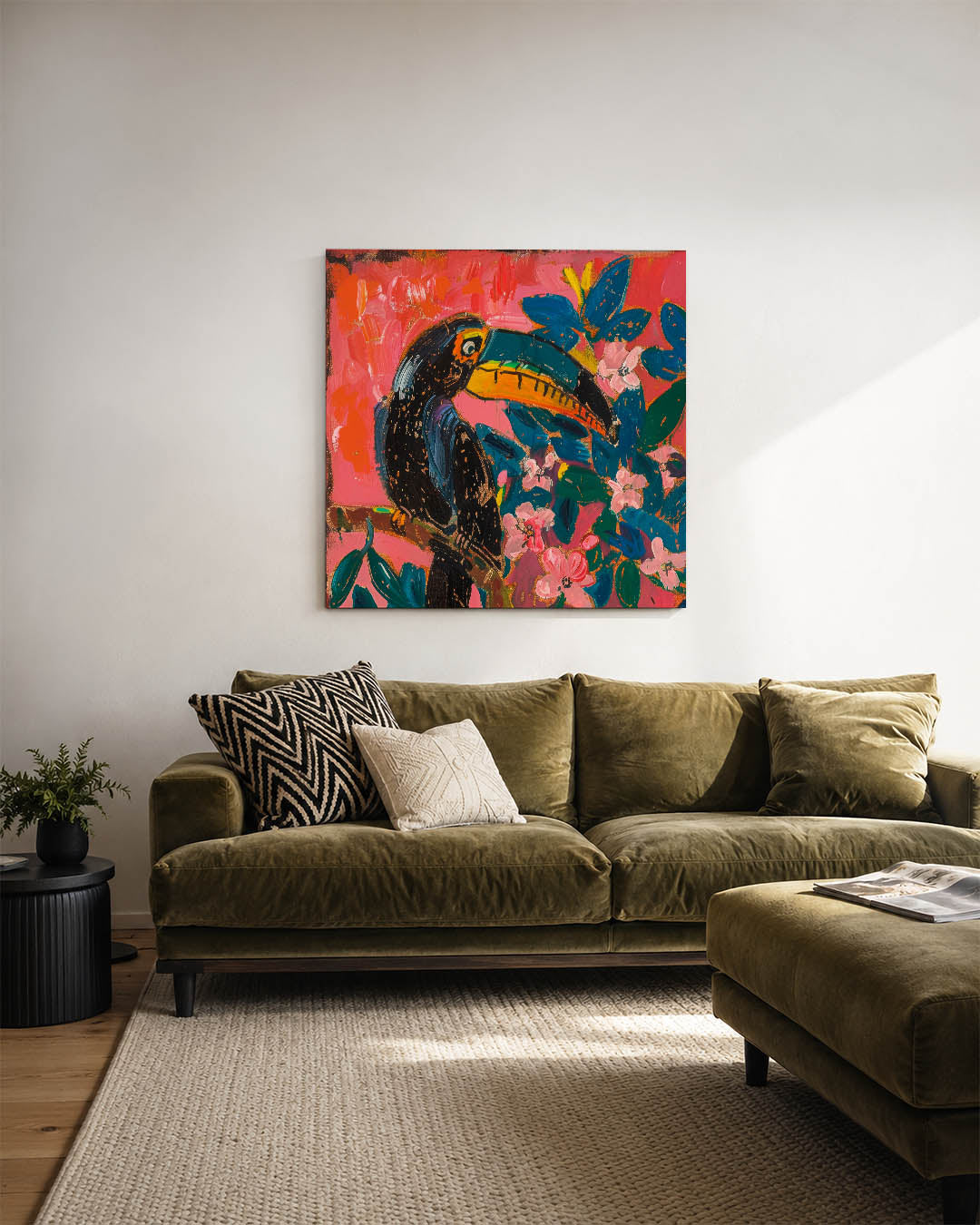Vrolijke toekan Kunstwerk