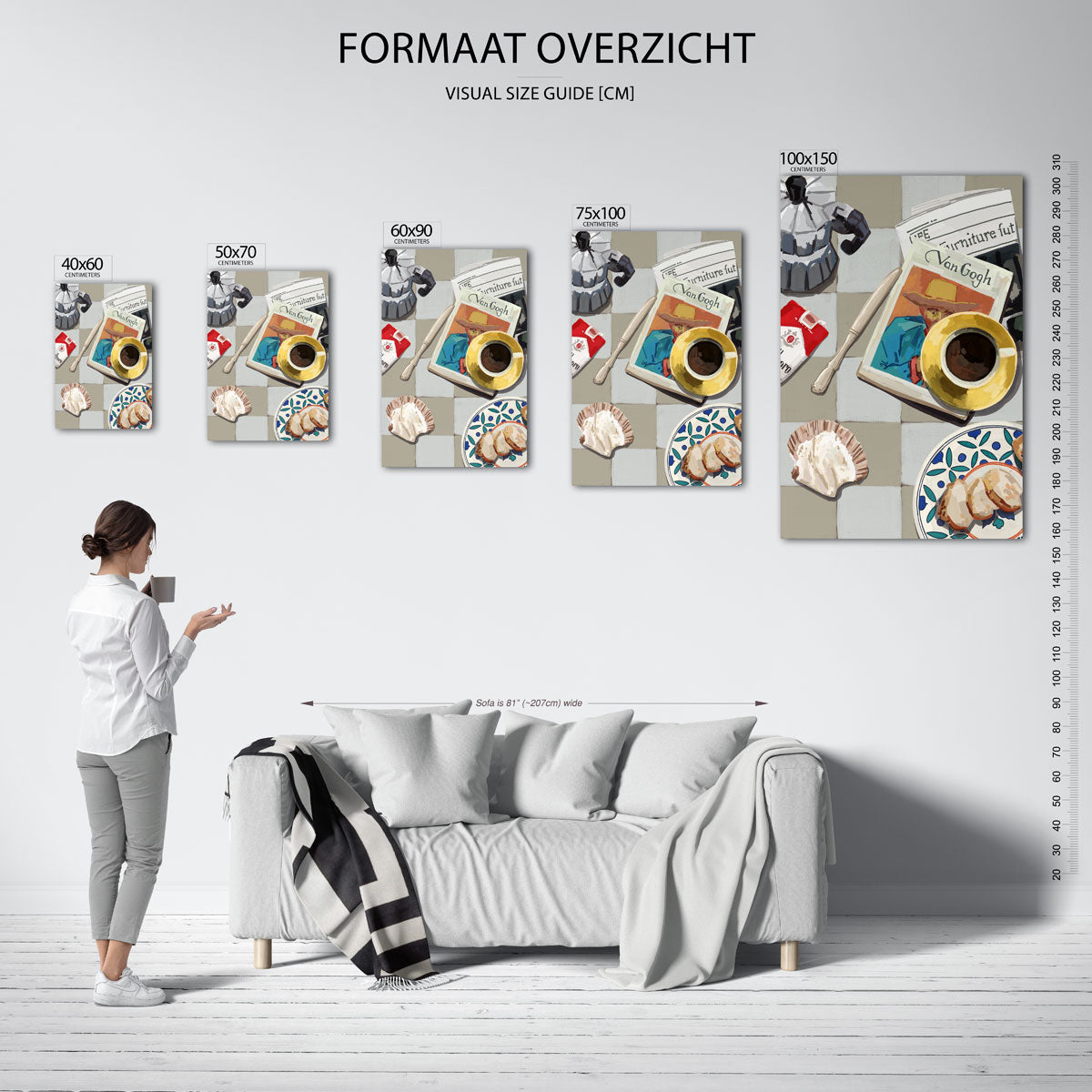Dagelijkse tafelsetting Kunstwerk