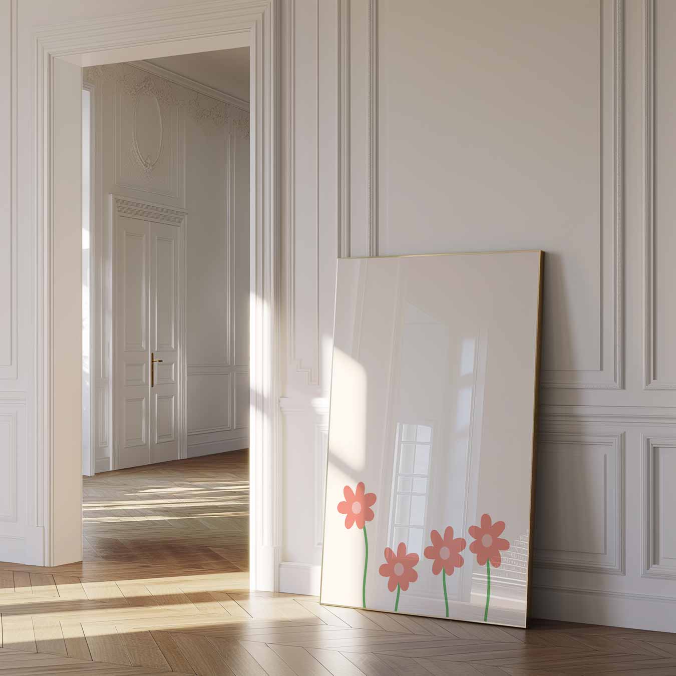 Vrolijke Bloemenpracht Poster-WallArtistic
