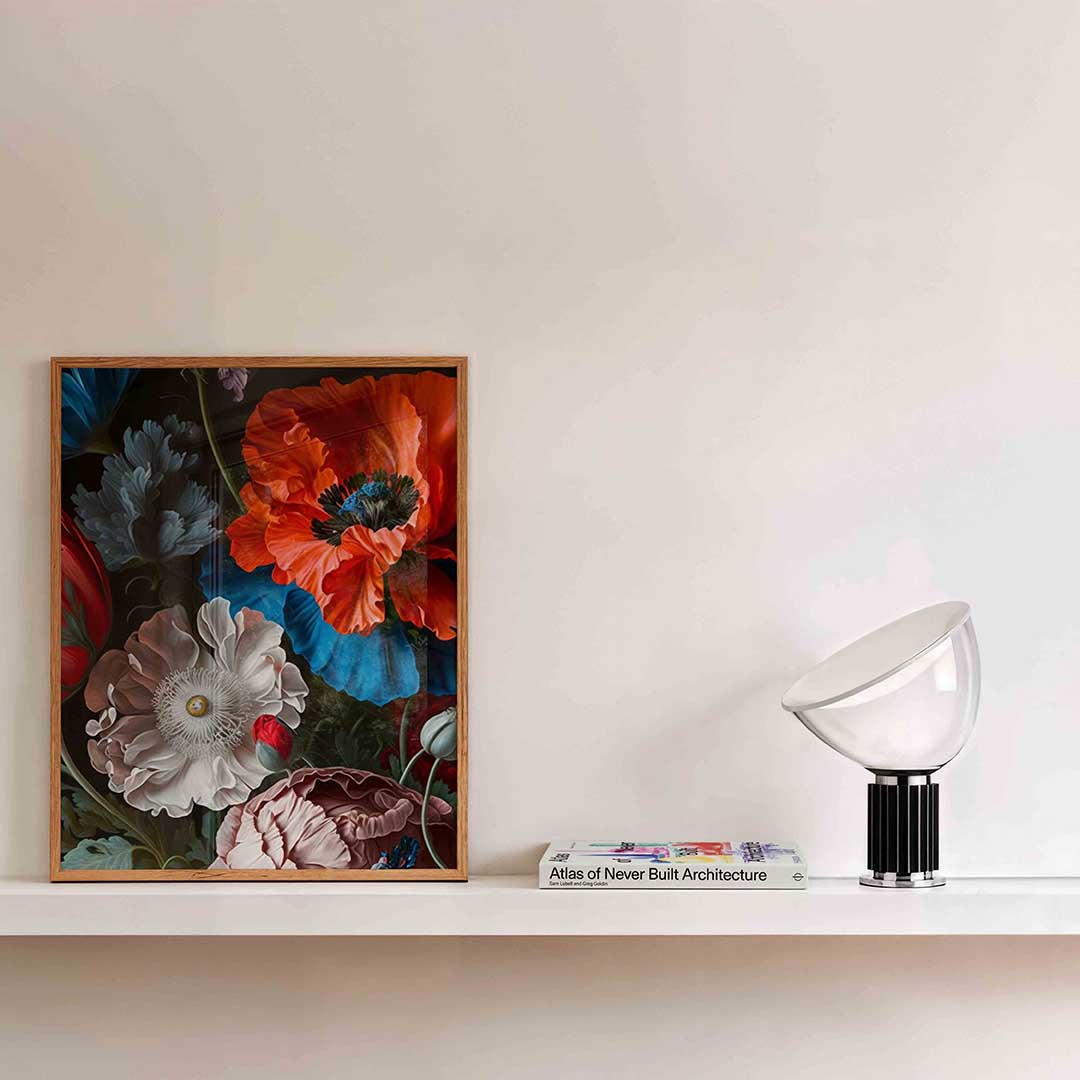 Bloemen in levendige kleuren Poster