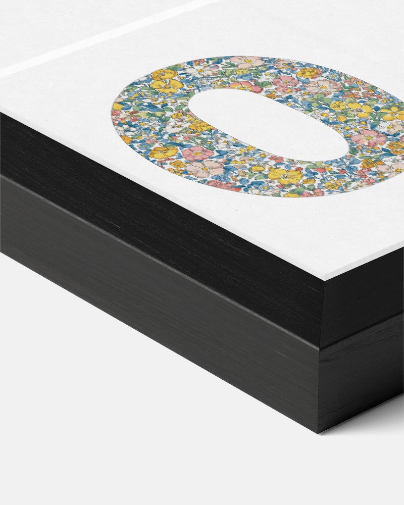 Bloemenpracht Letter O Poster-WallArtistic