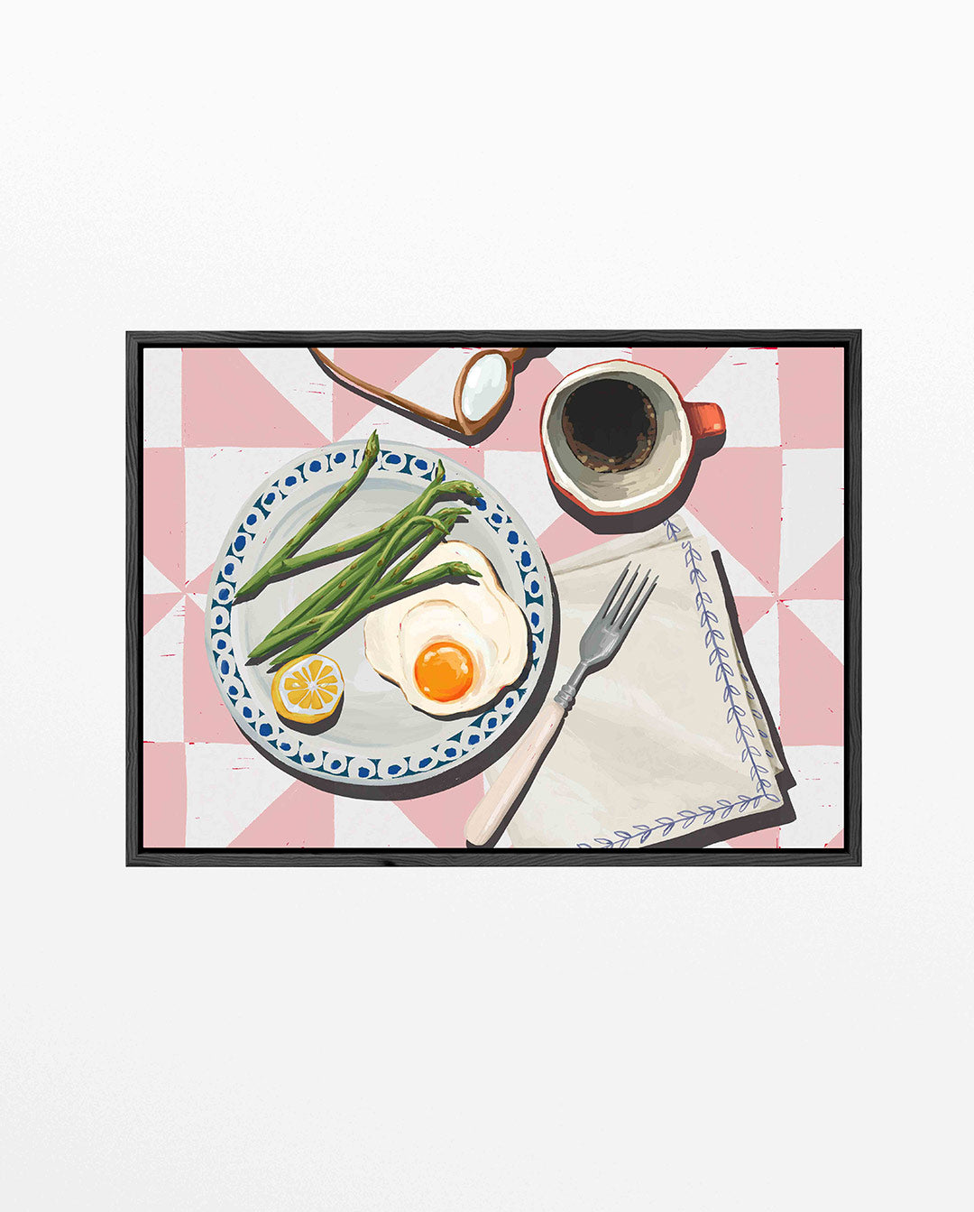 Ontbijt illustratie Kunstwerk
