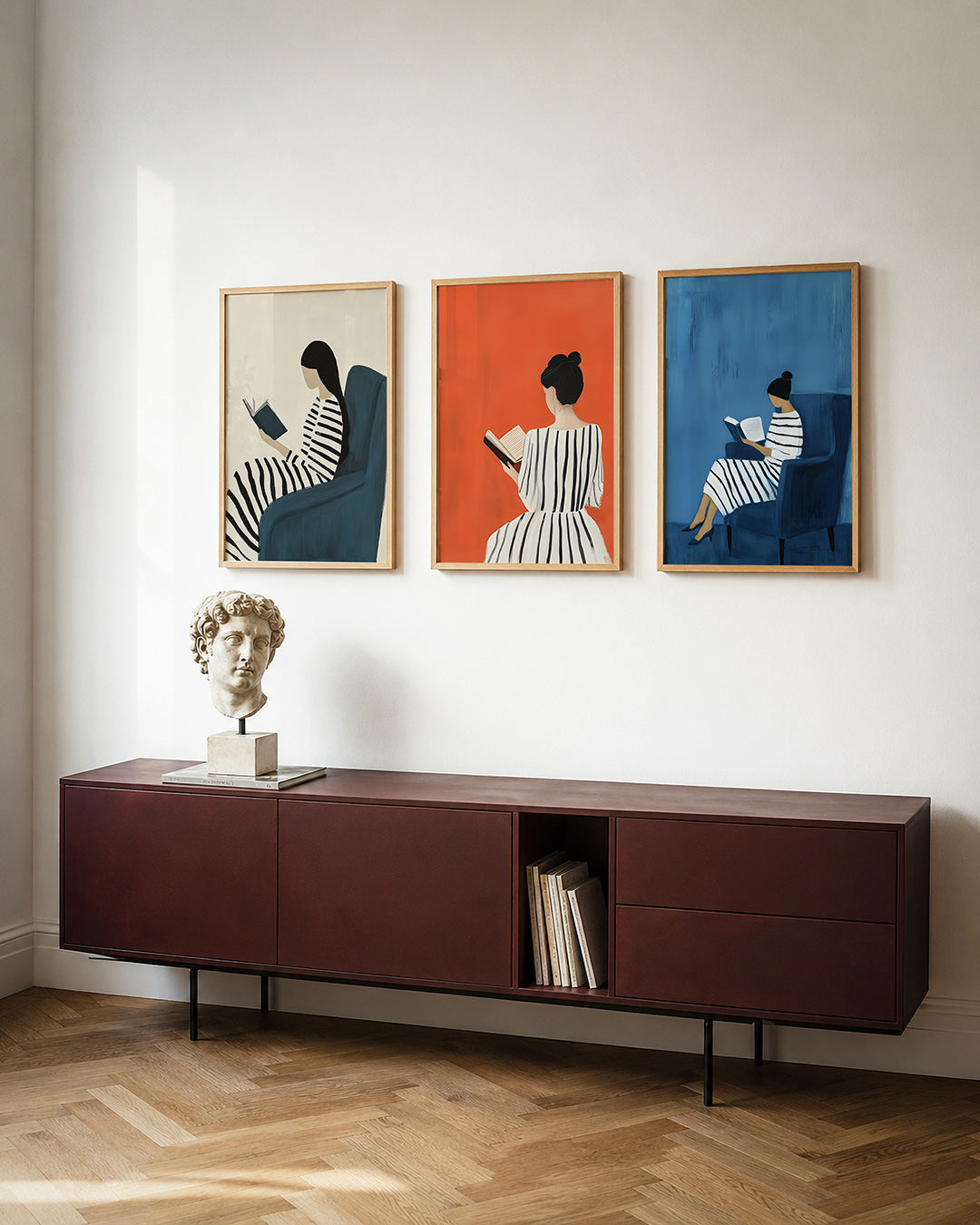 Gestreepte rust Posterset