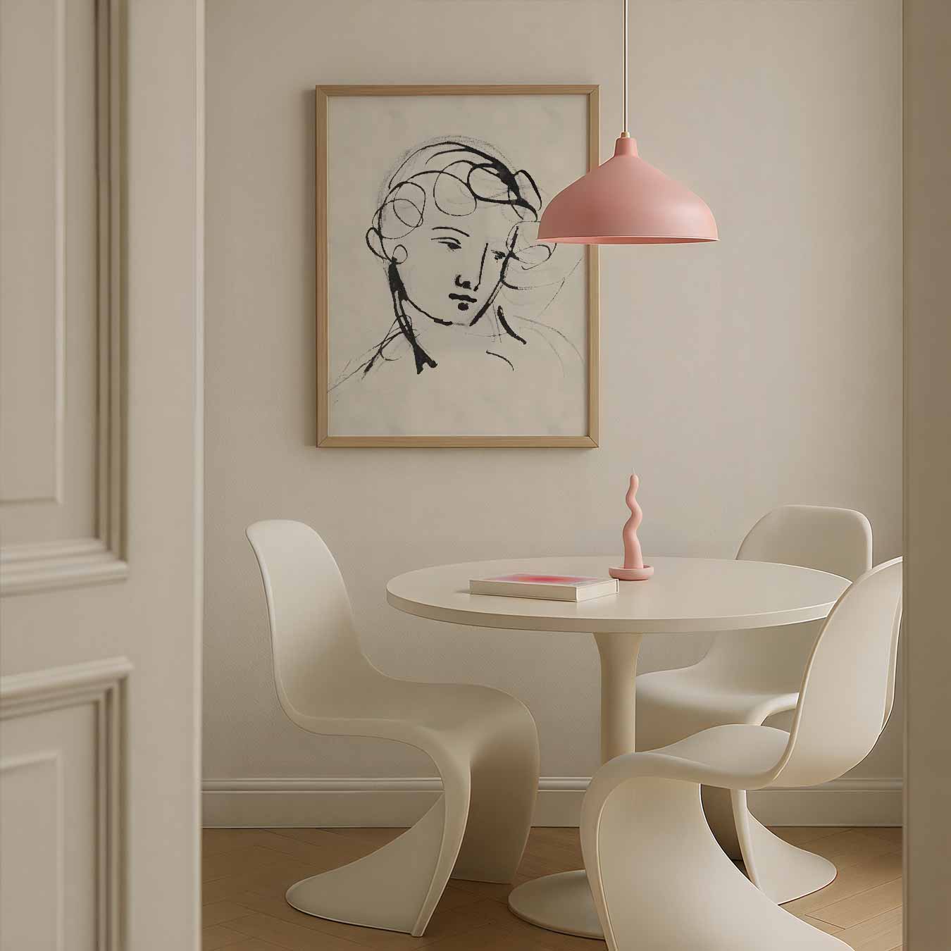 Elegante Schets Van Een Vrouw Poster-WallArtistic