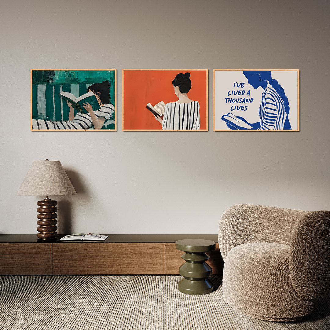 Lezende rust Posterset