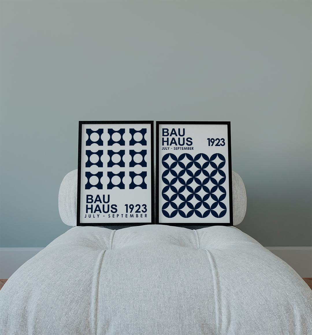 Cirkelpatroon en tekst Posterset