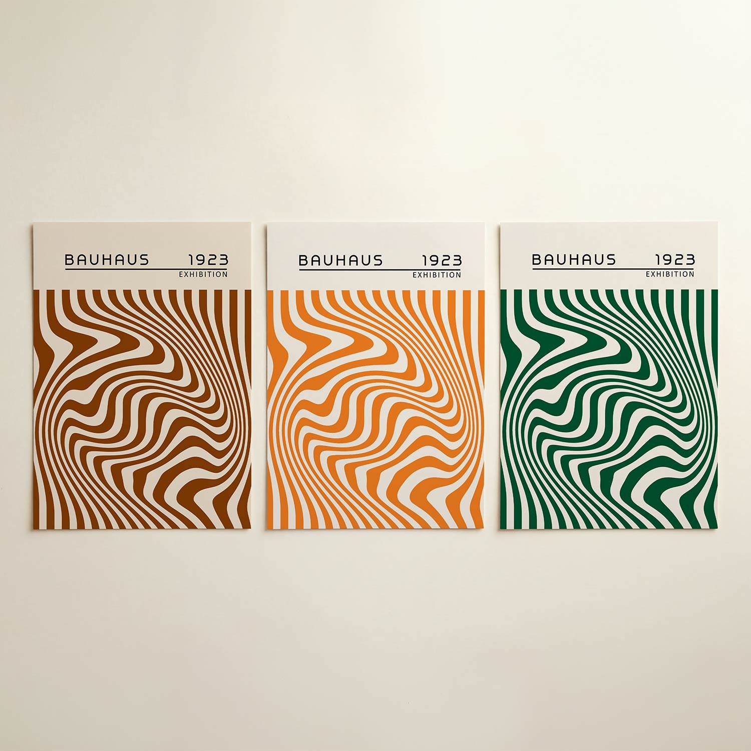 Golvend lijnenspel Posterset