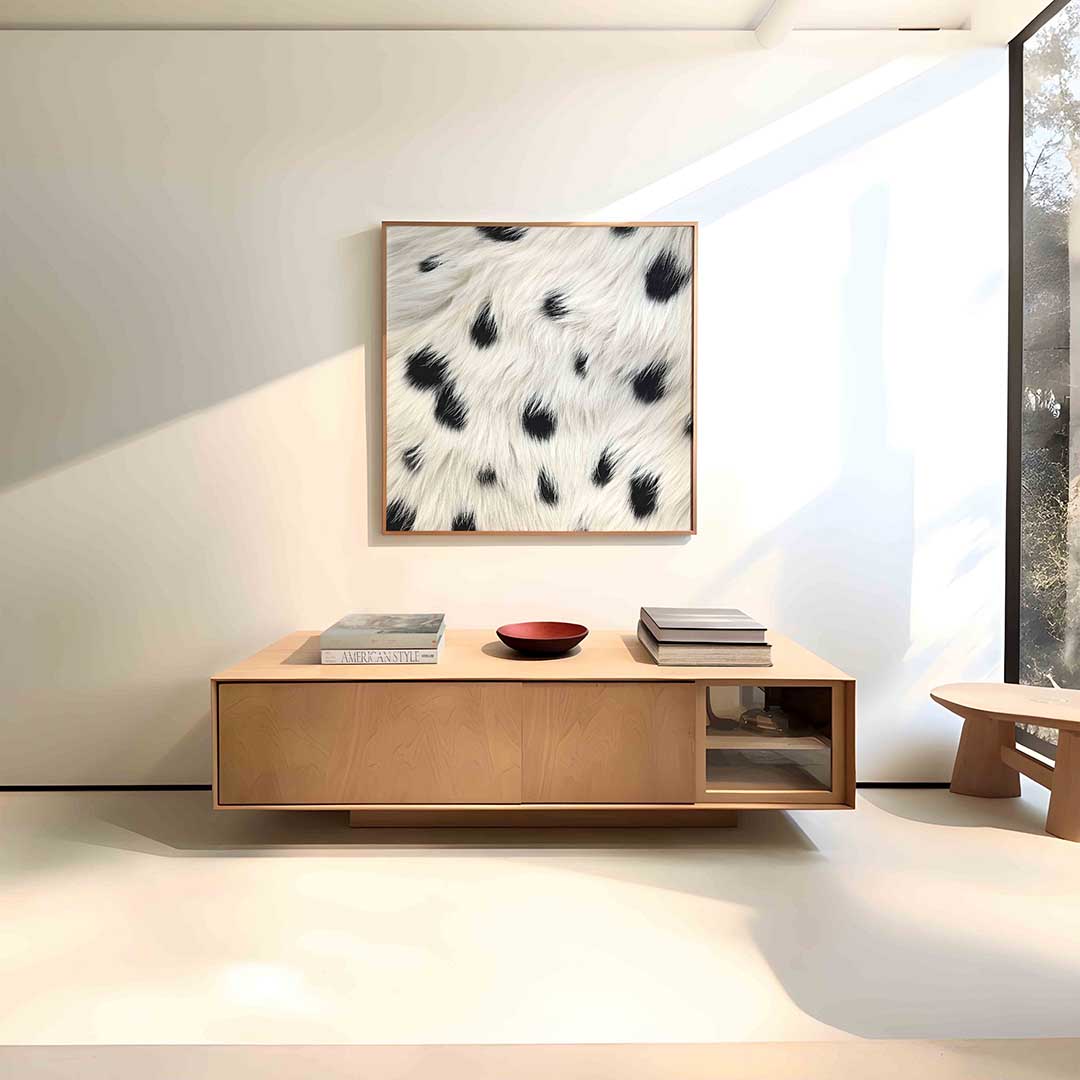 Zwart witte vacht Poster