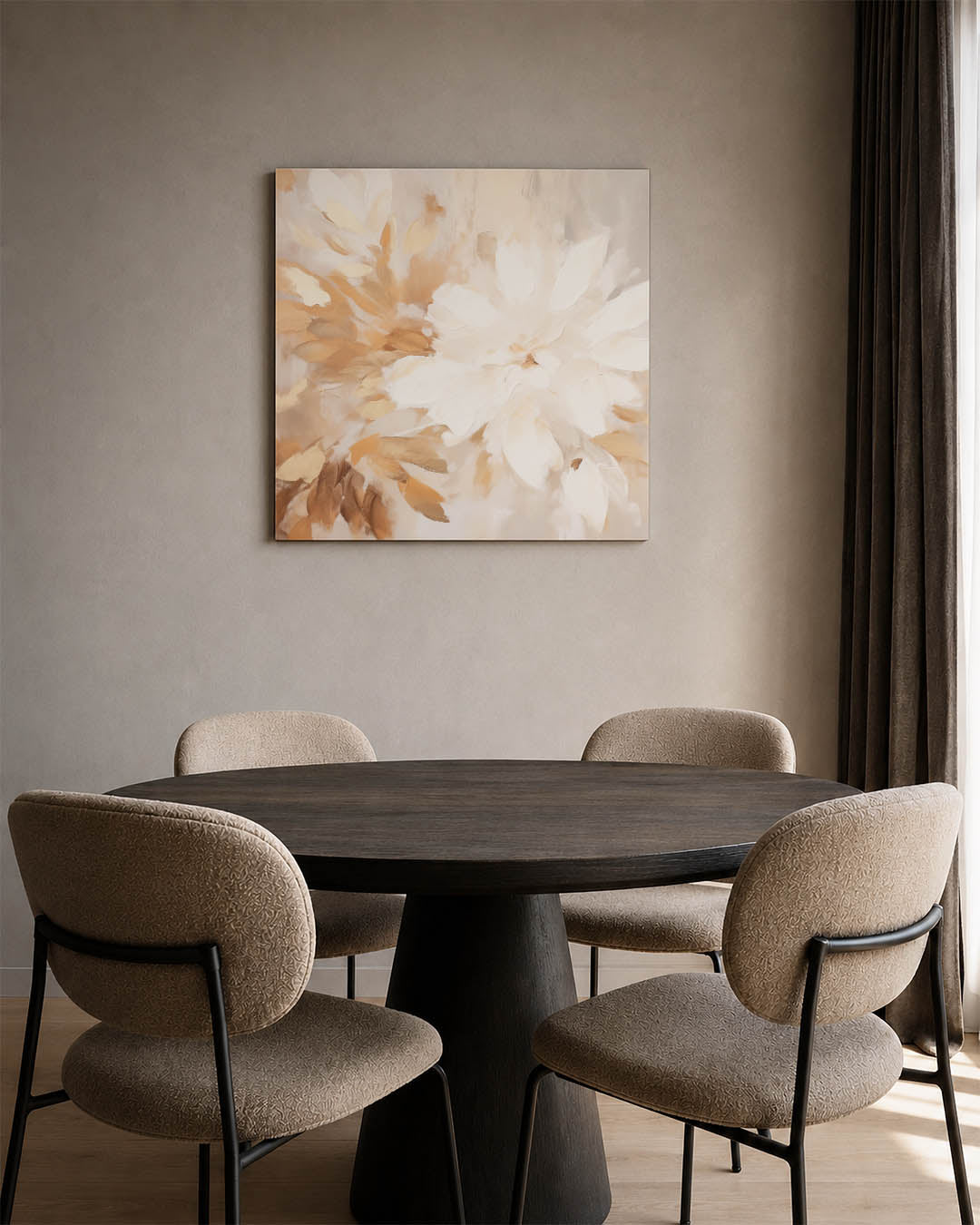 Organische bloemvormen Kunstwerk