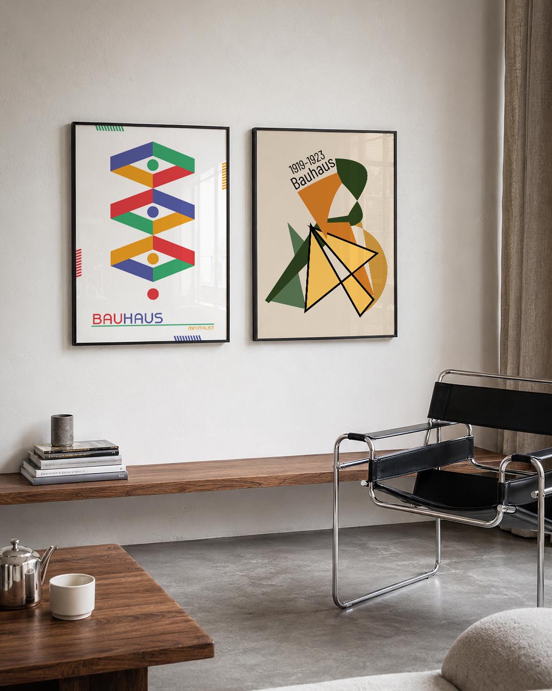Kleurige vormen Posterset