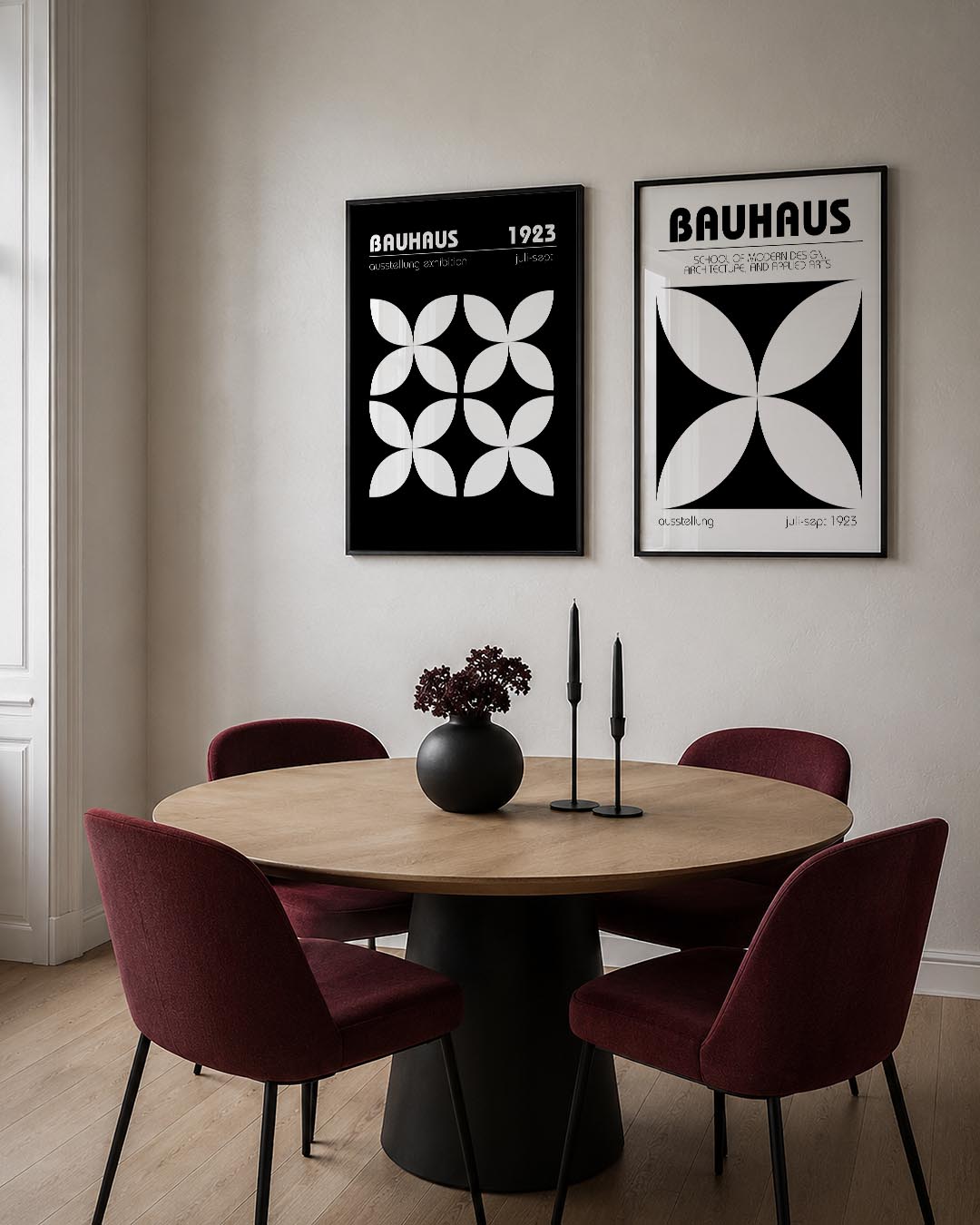 Vormenspel contrast Posterset
