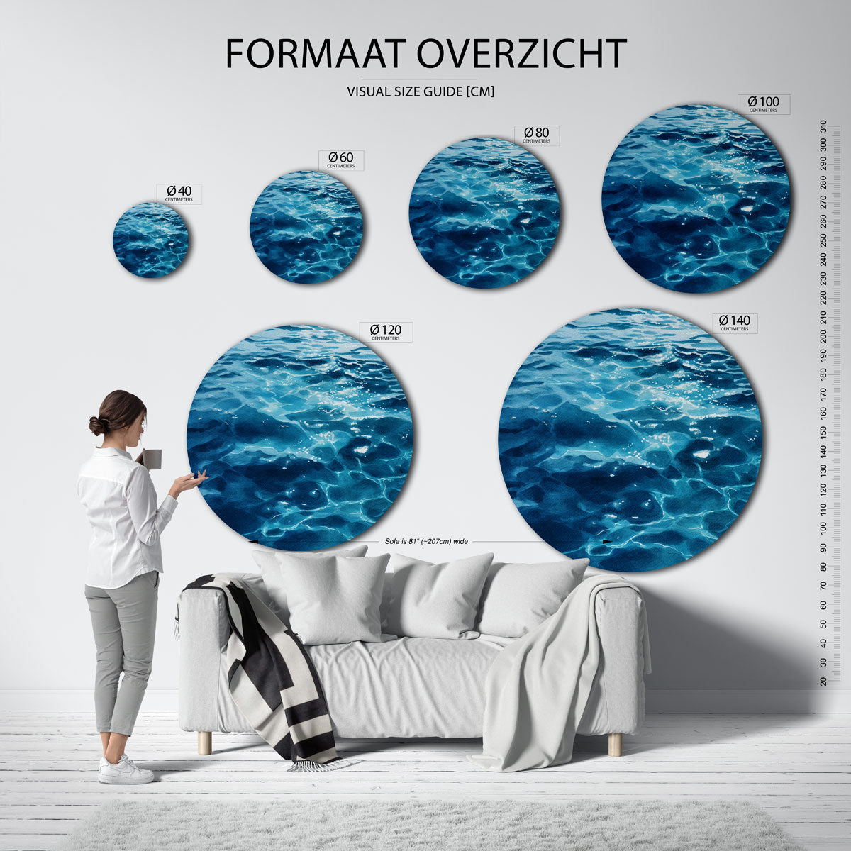 Zeeoppervlak Muurcirkel