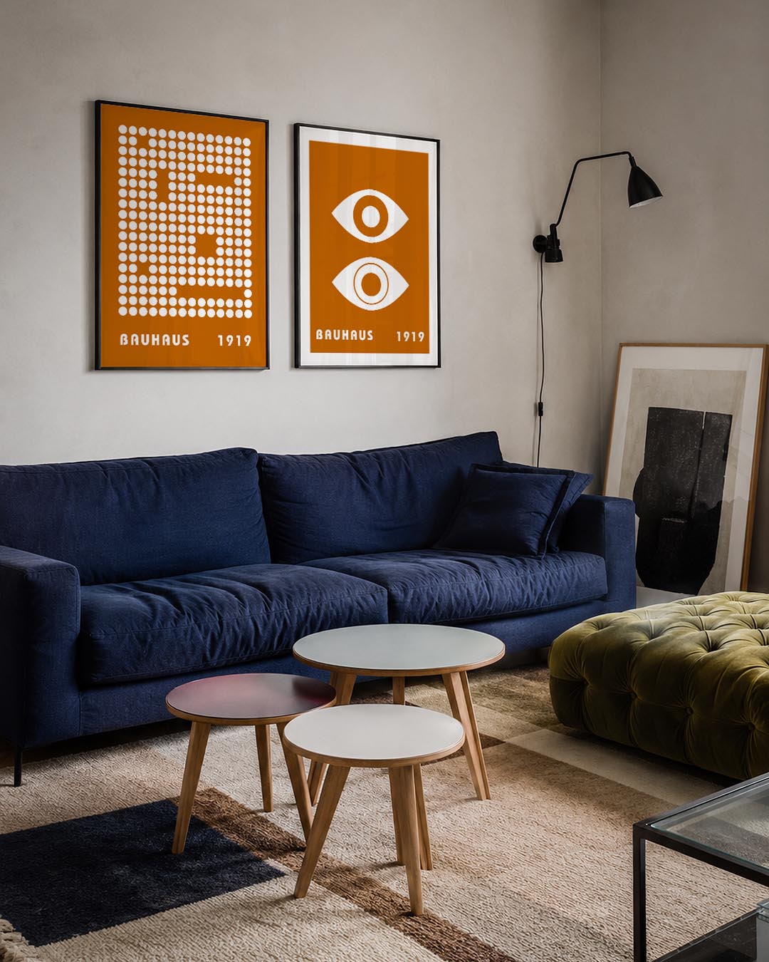 Cirkelpatroon en kleur Posterset