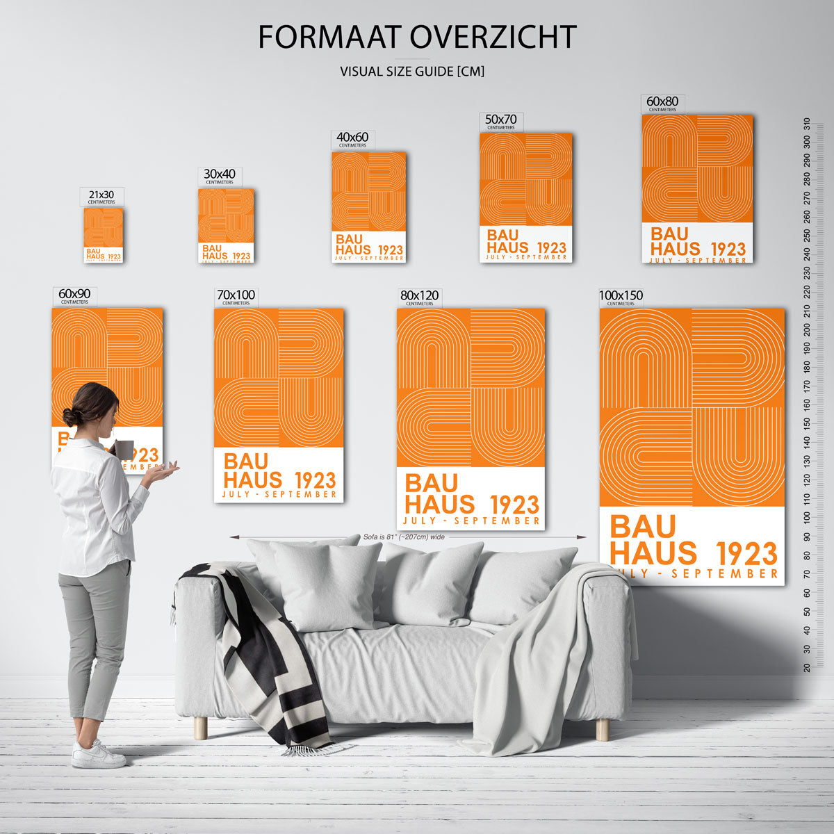 Lijnen en vlakkenspel Poster