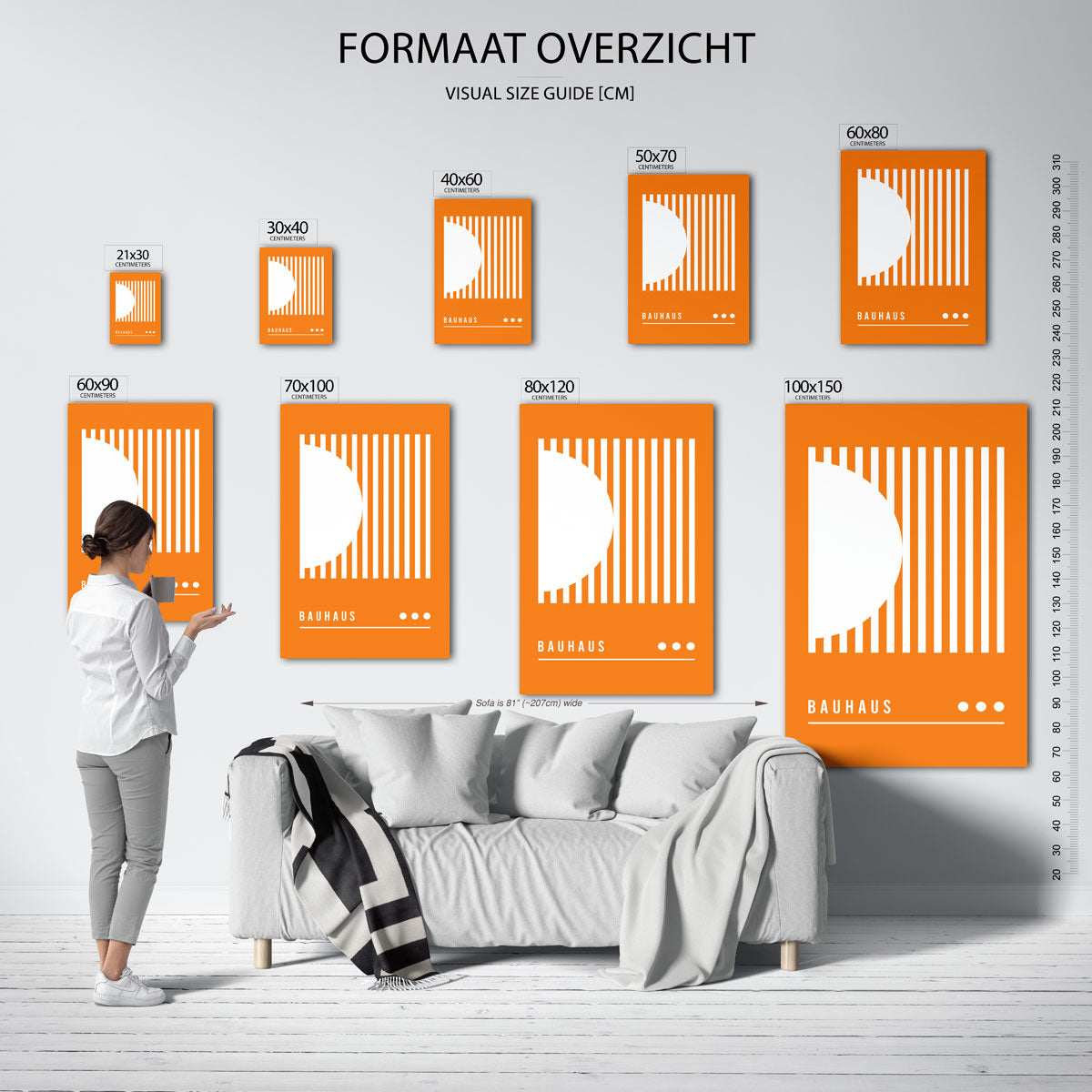 Lijnen en vlakken Poster