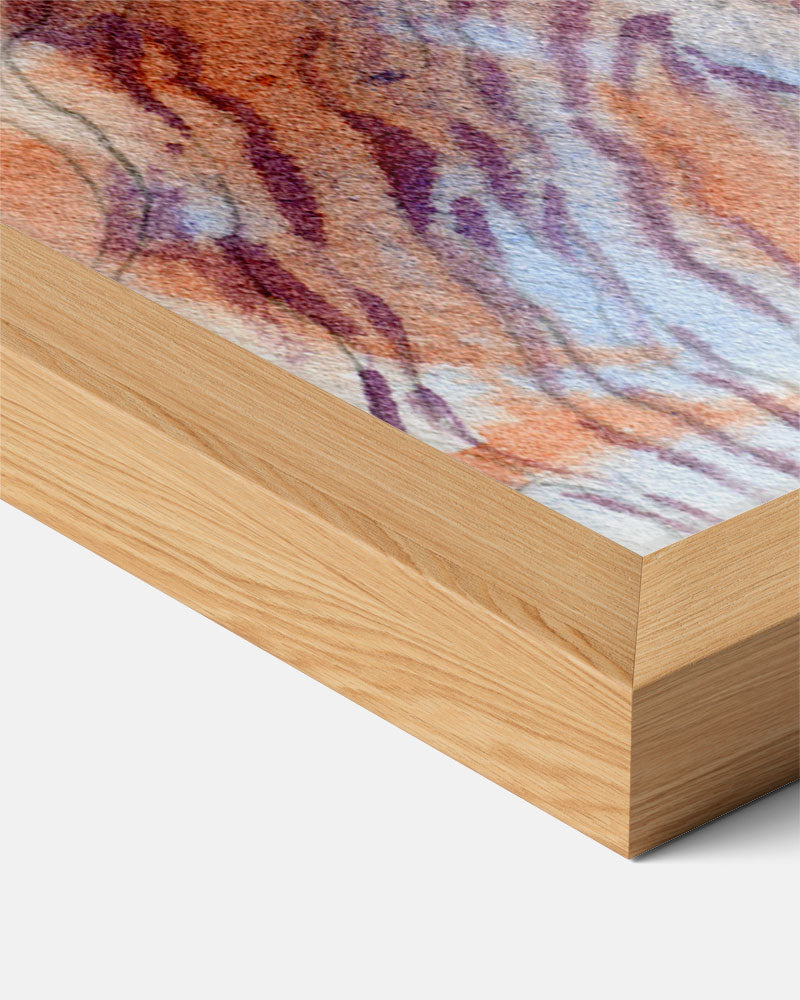 Paarse schelpen met stippen Poster-WallArtistic