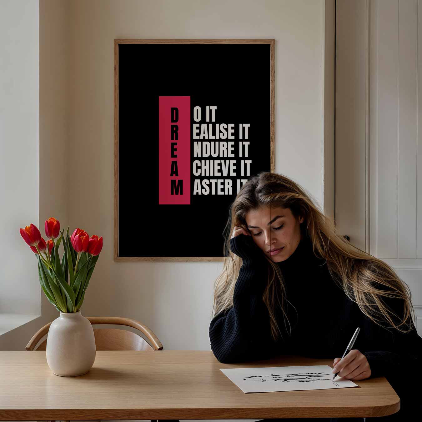 Motiverende Dromen Poster-WallArtistic