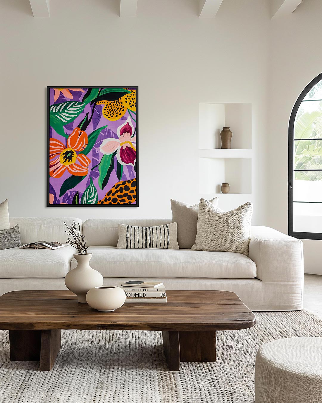 Vrolijke bloemenpracht Kunstwerk