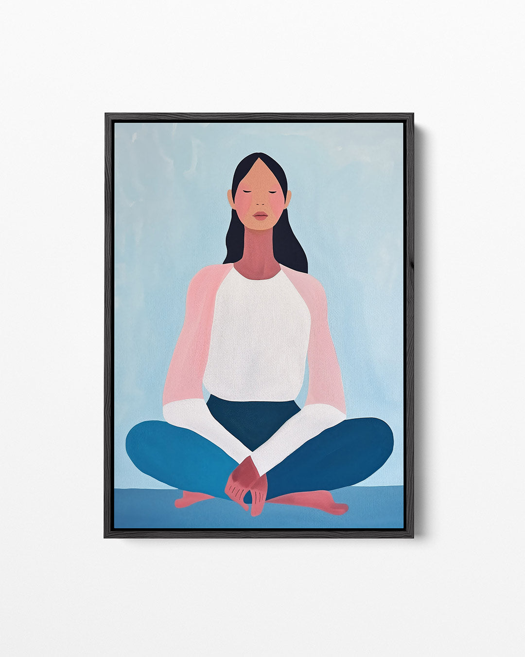 Meditatieve vrouw Kunstwerk