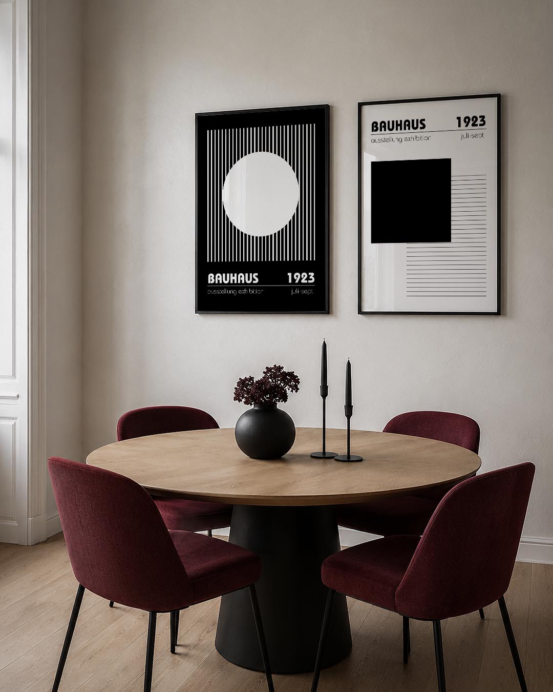 Lijnen en cirkel Posterset