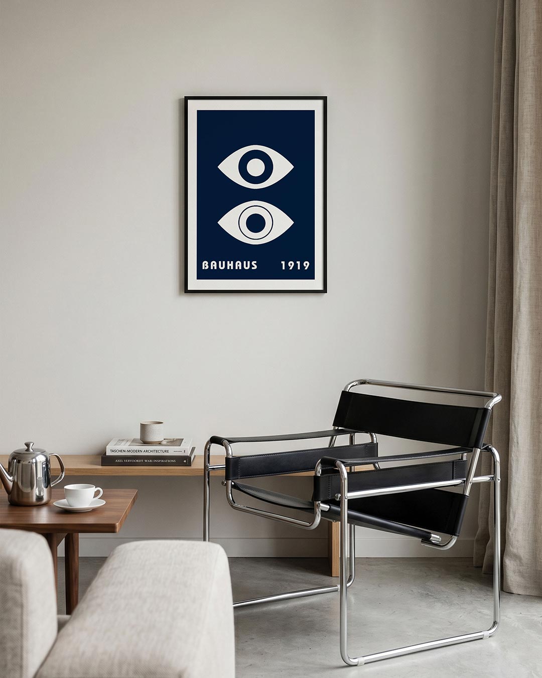 Oogvormen en tekst Poster