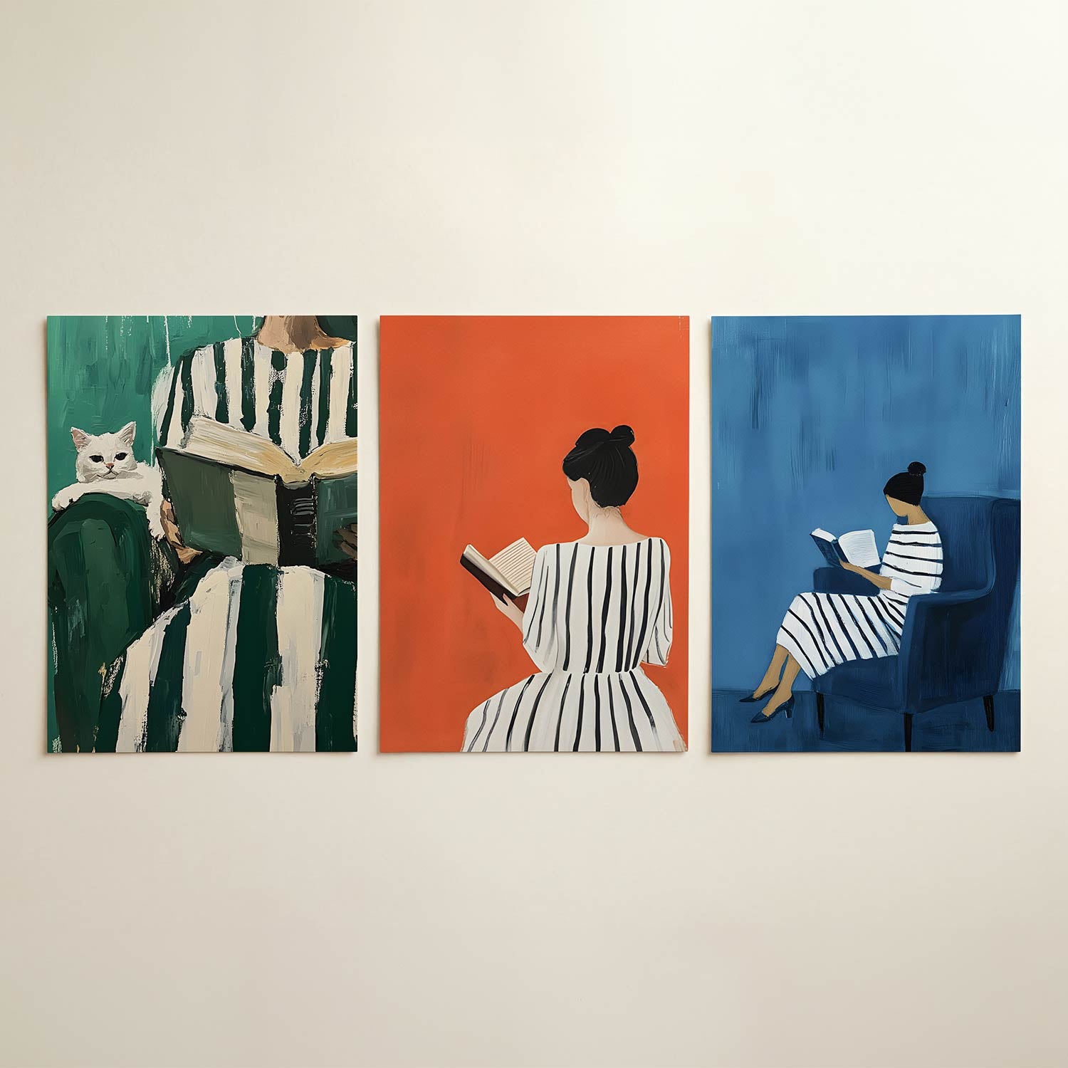 Gestreepte harmonie Posterset