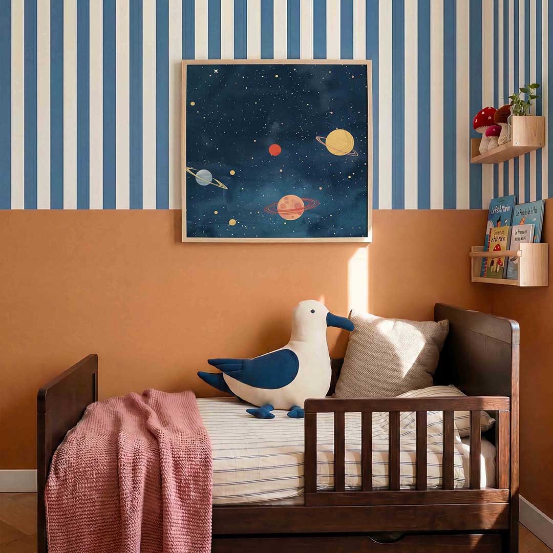 Planeten en sterren Poster