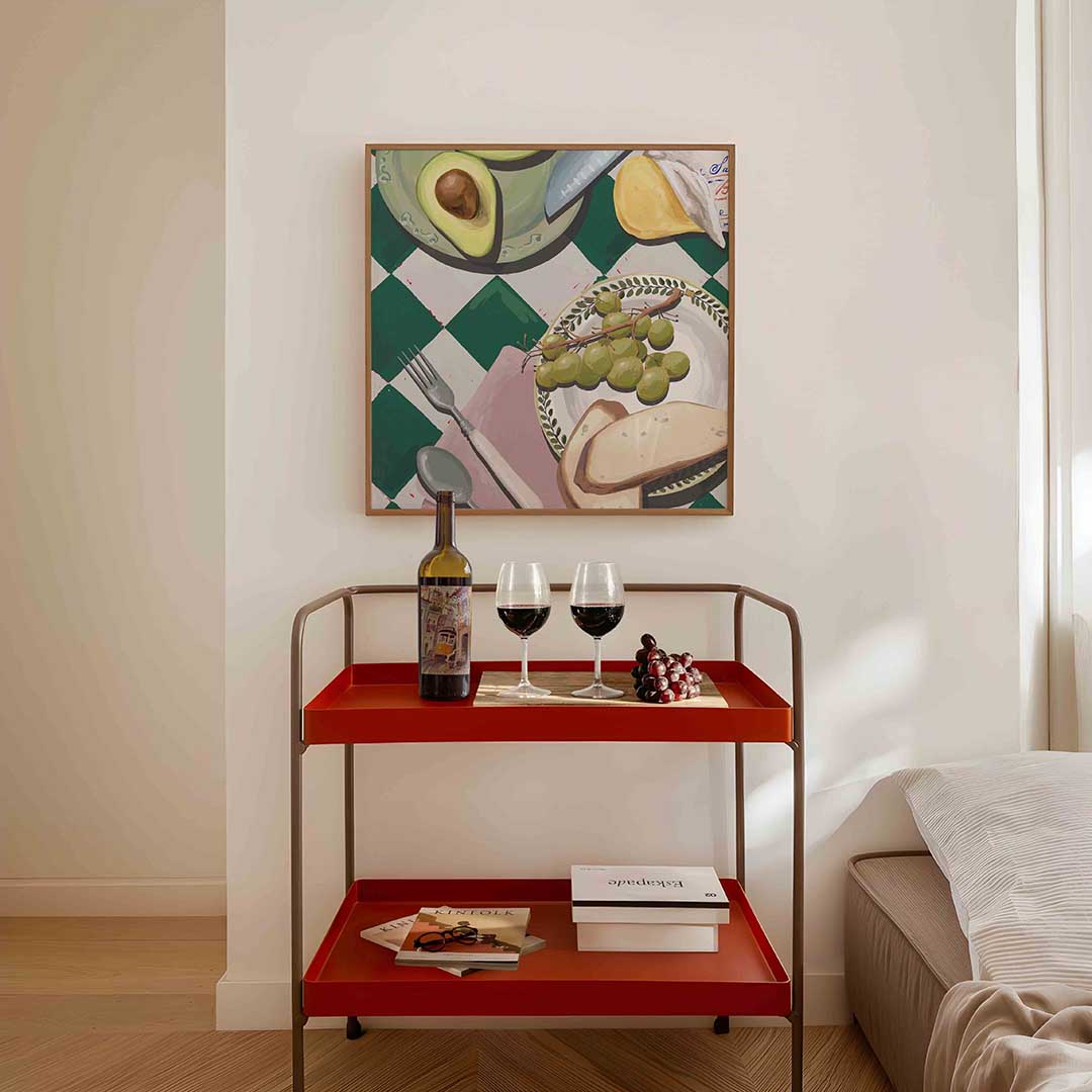 Ontbijt tafel Poster