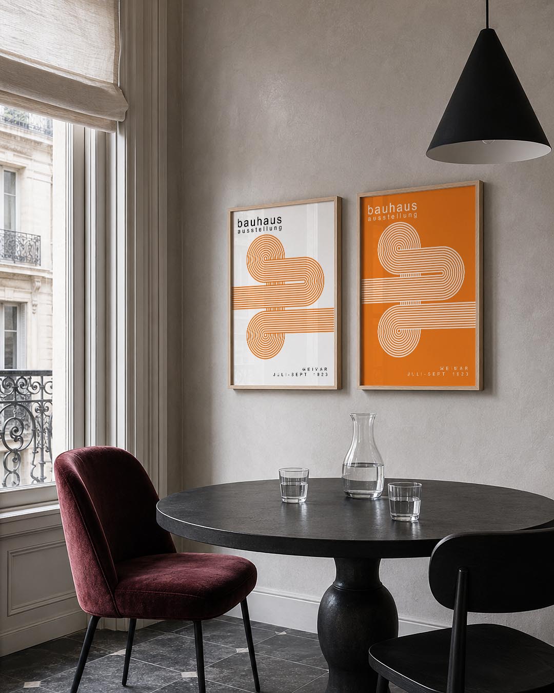 Lijnen en cirkelpatronen Posterset