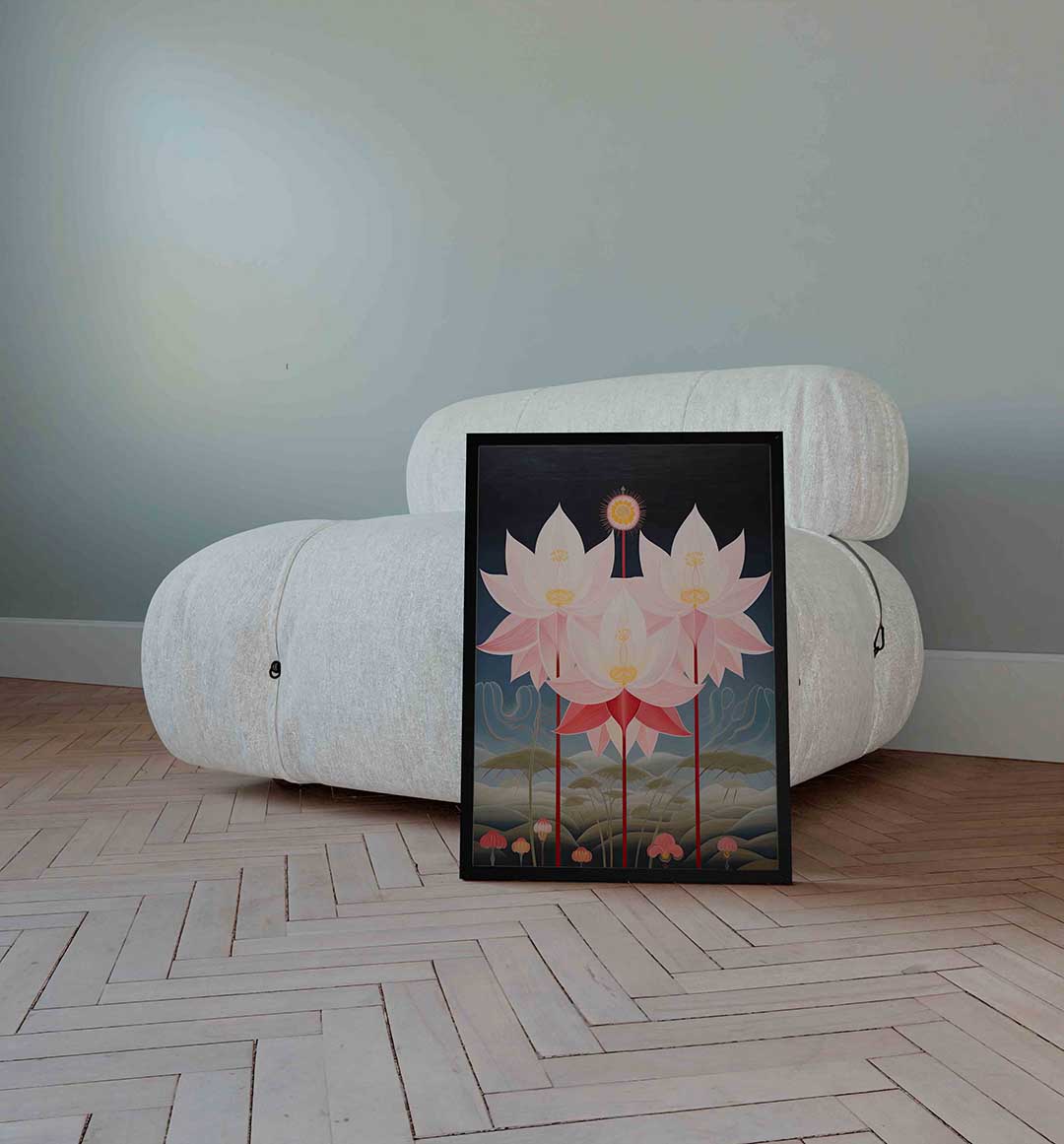 Bloemen en bladeren Poster