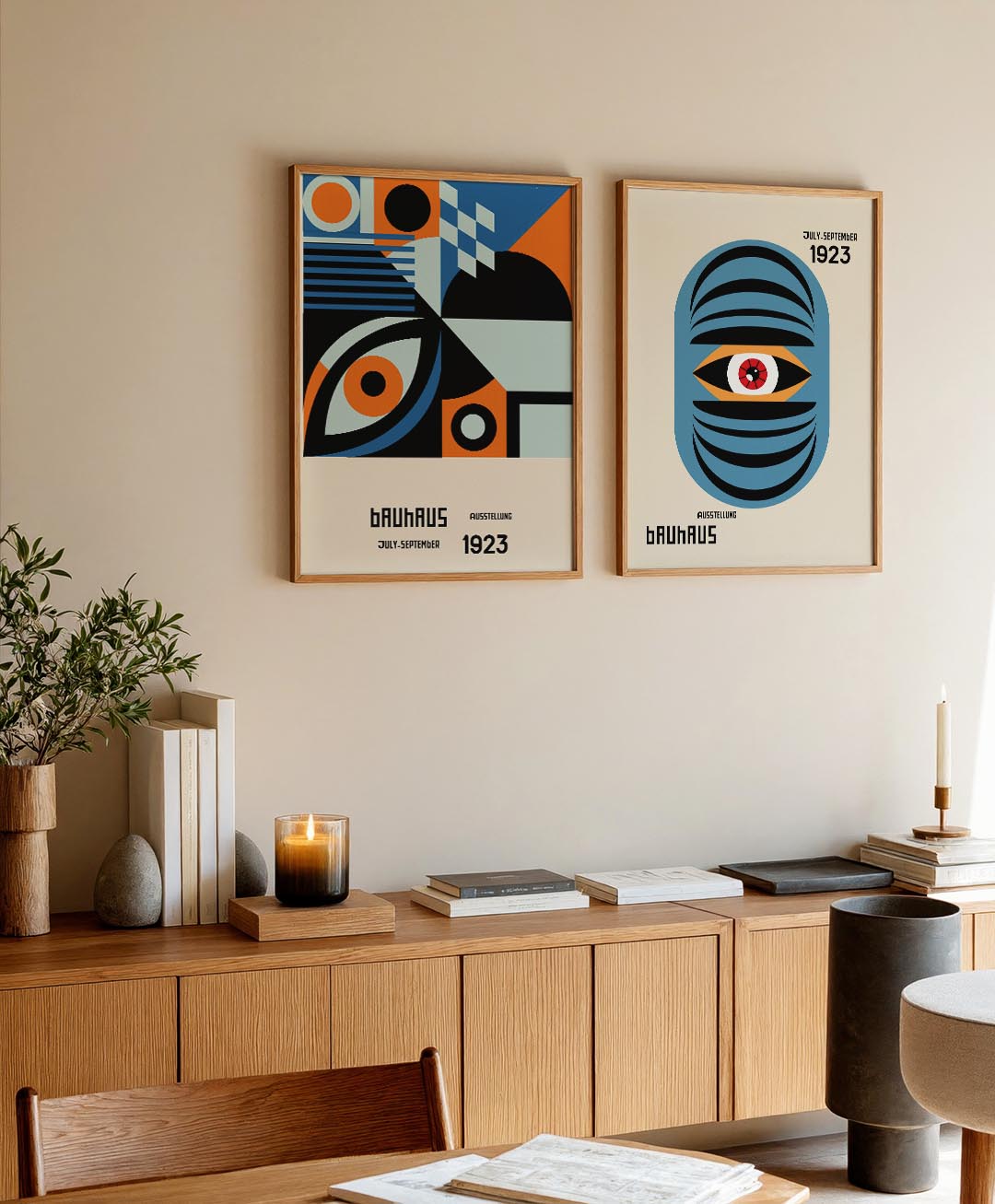 Kleurrijke vlakken Posterset