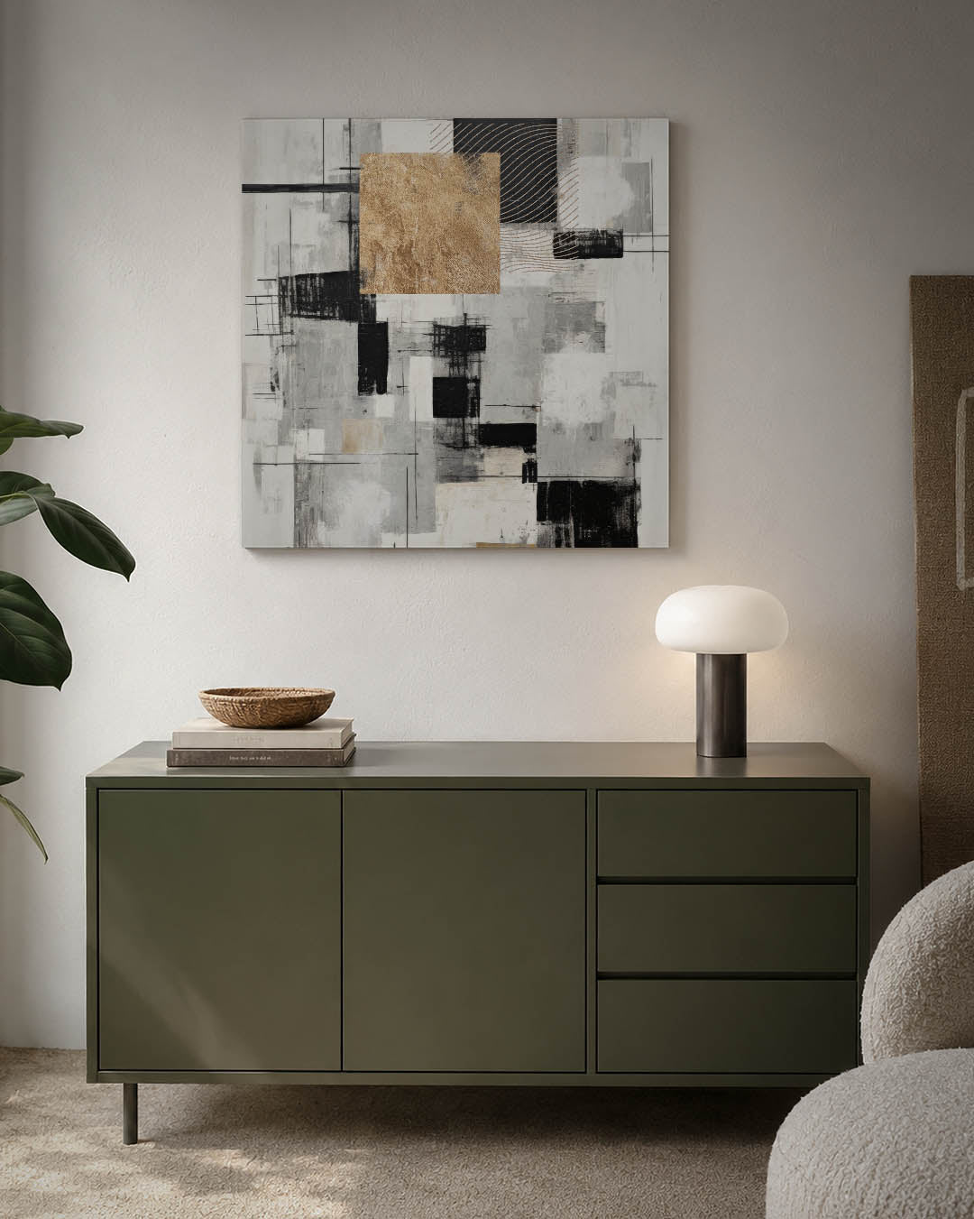 Geometrische compositie Kunstwerk