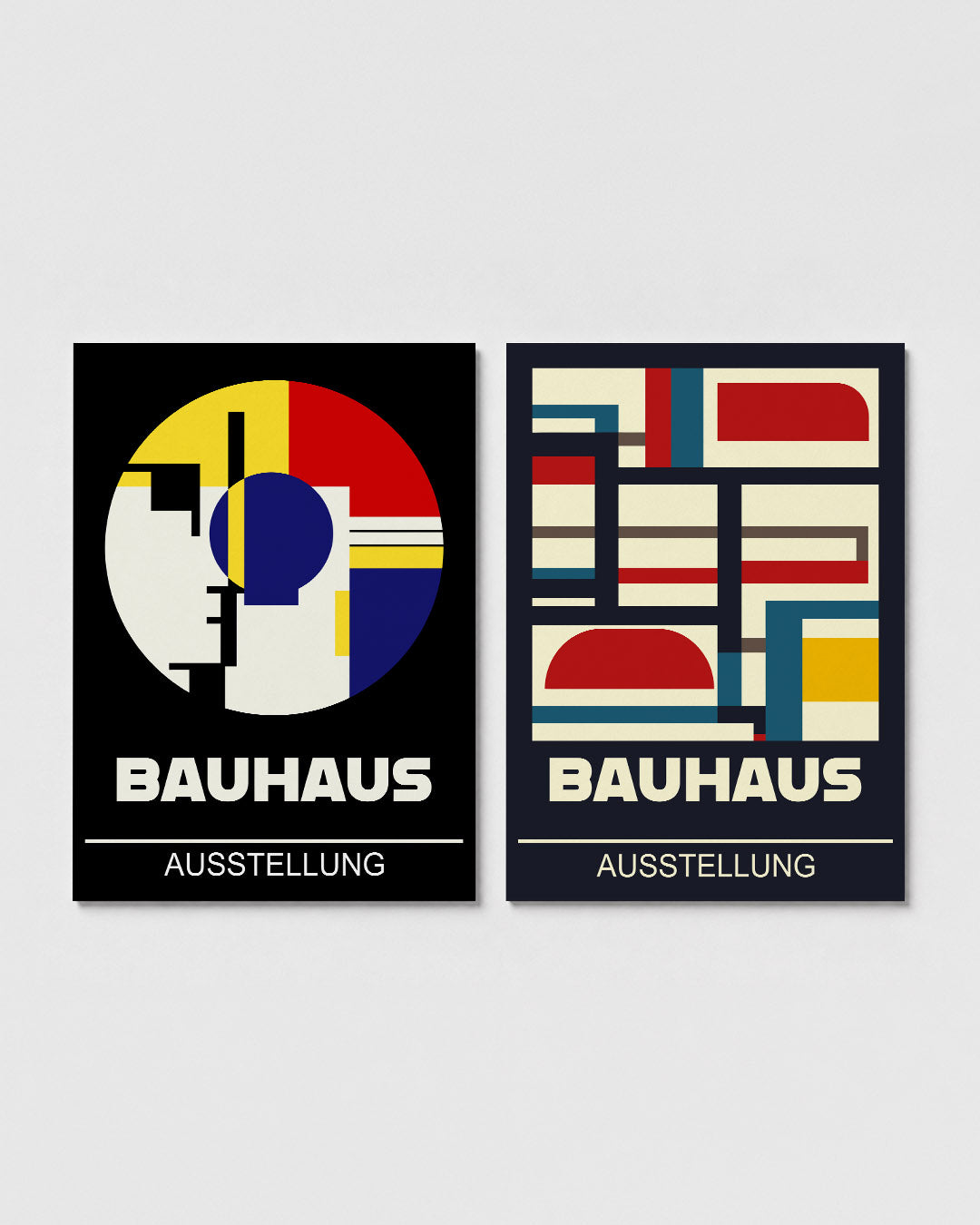 Kleurrijke cirkelcompositie Posterset