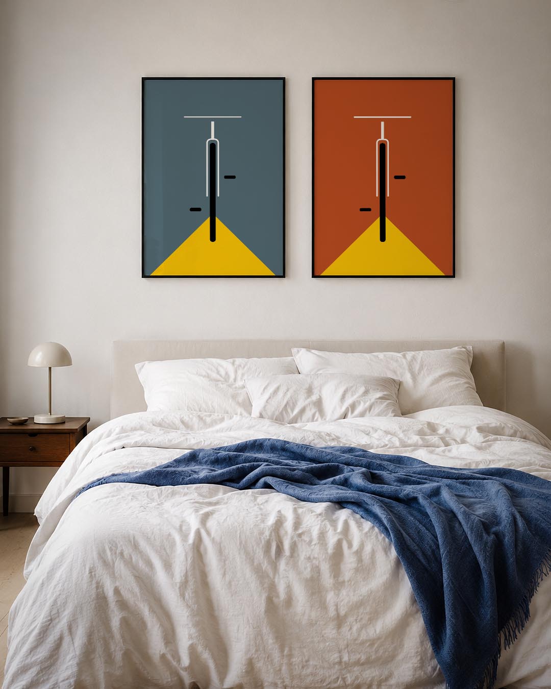 Lijnen en driehoek Posterset