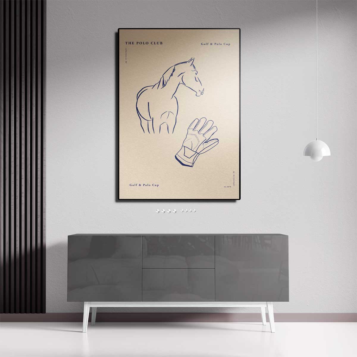 Elegante Paardenschets Kunstwerk-canvas-dibond-plexiglas-wanddecoratie-WallArtistic