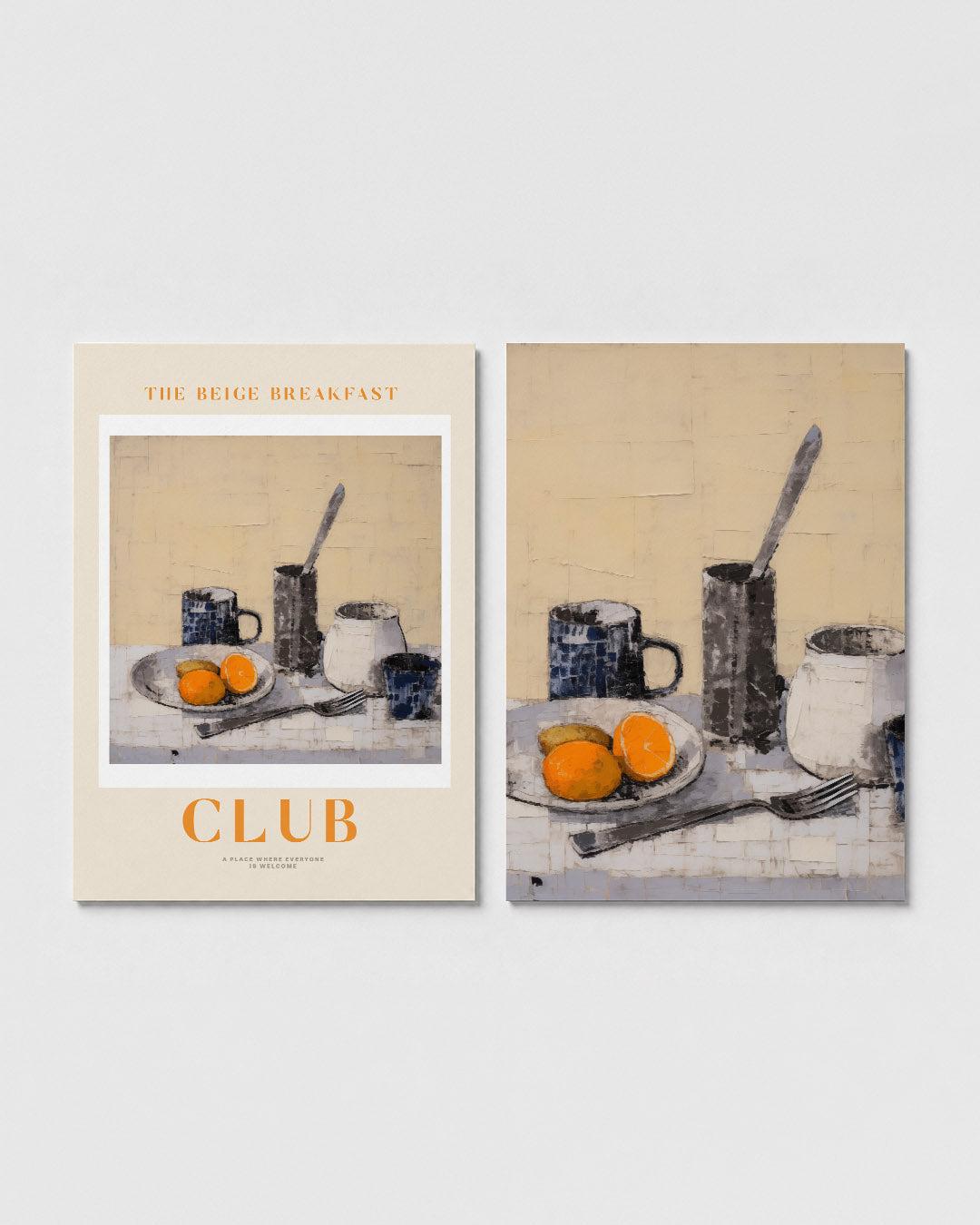 Ontbijt stilleven Posterset